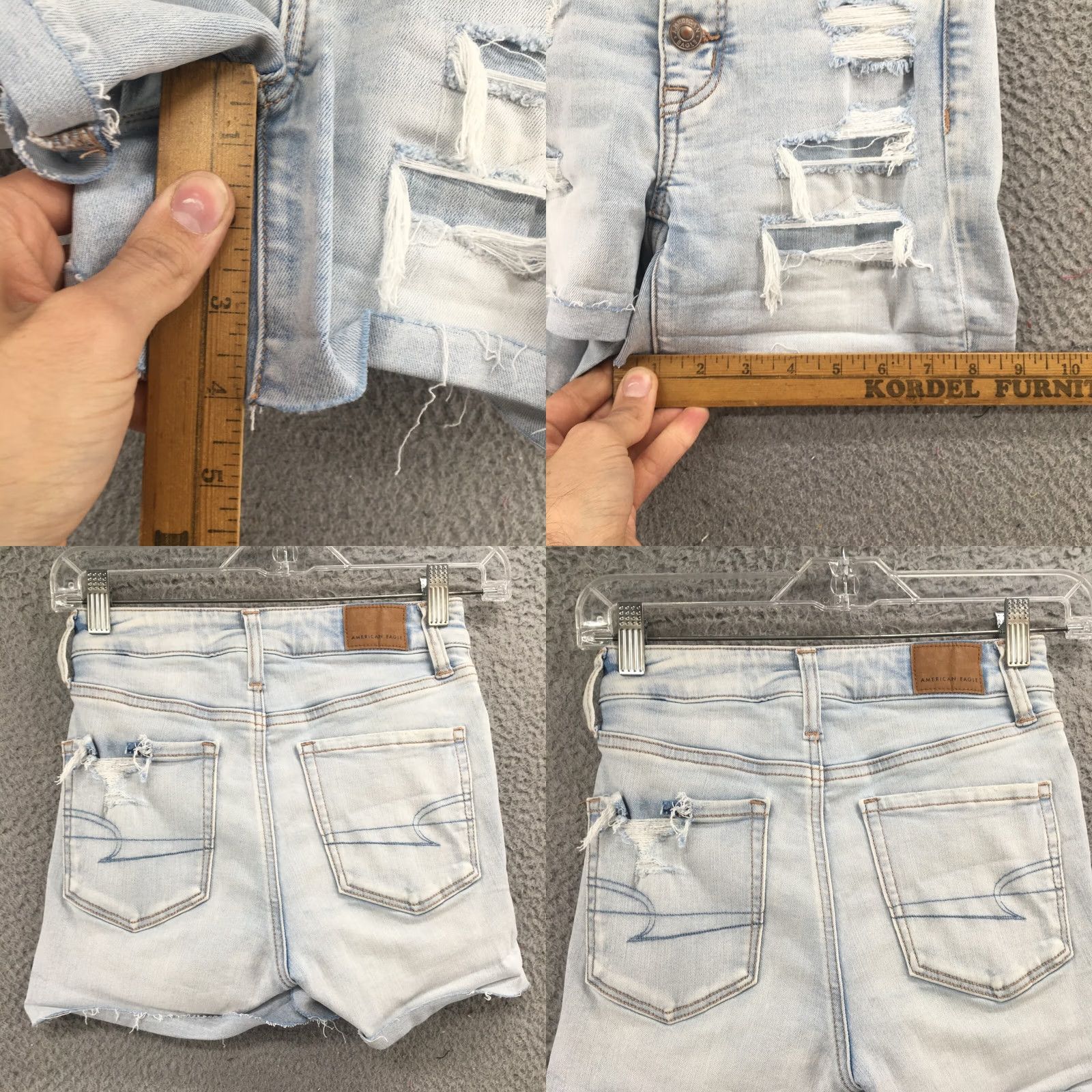 American Eagle Outfitters American Eagle Outfitters Hot Pants Shorts Womens 00 Blue Distressed Stretch Denim Casual Activewear 90s? Size 24" / US 00 / IT 34 - 8 Thumbnail