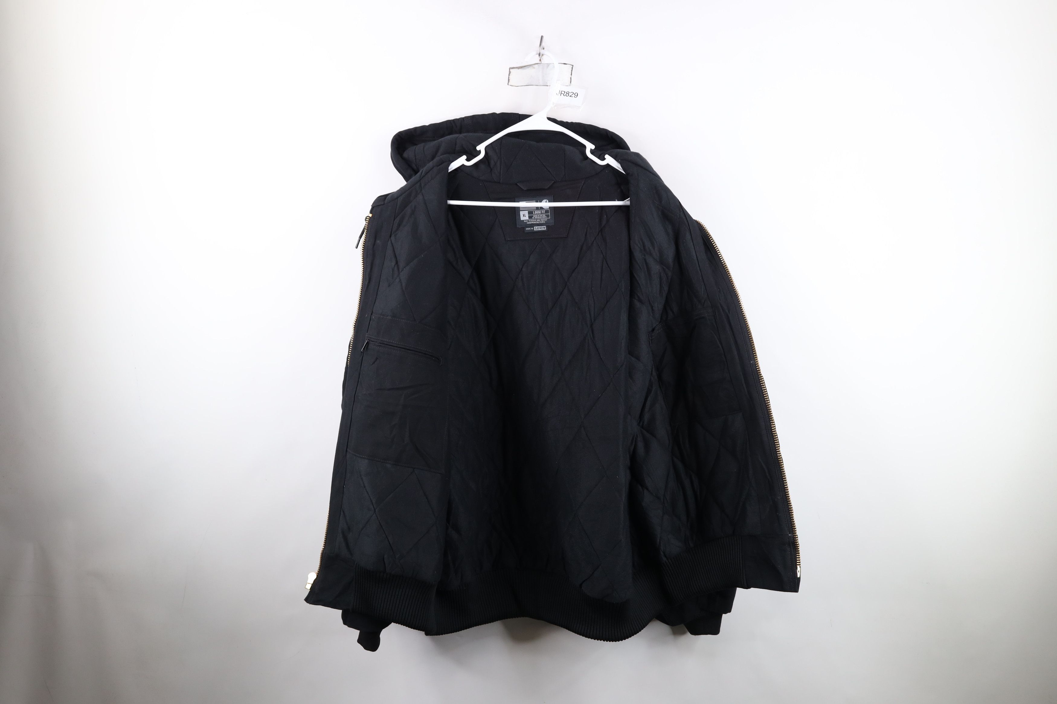 Carhartt Vintage Y2K Carhartt Quilted Canvas Hooded Jacket Black USA Size US XL / EU 56 / 4 - 9 Thumbnail