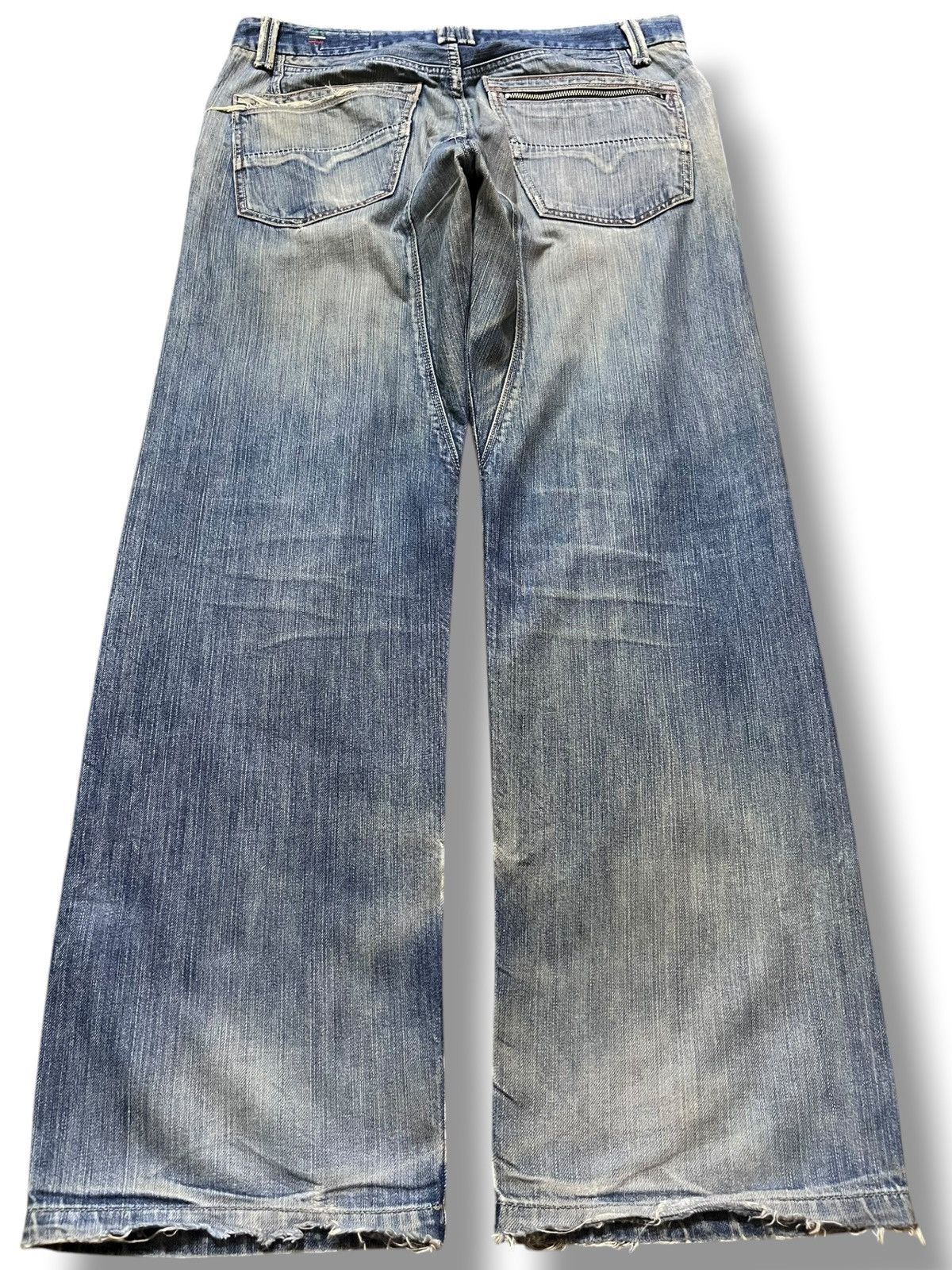 Diesel Vintage Diesel Arker F.P.Baggy Mudwash Ripped Denim Size US 35 - 6 Thumbnail