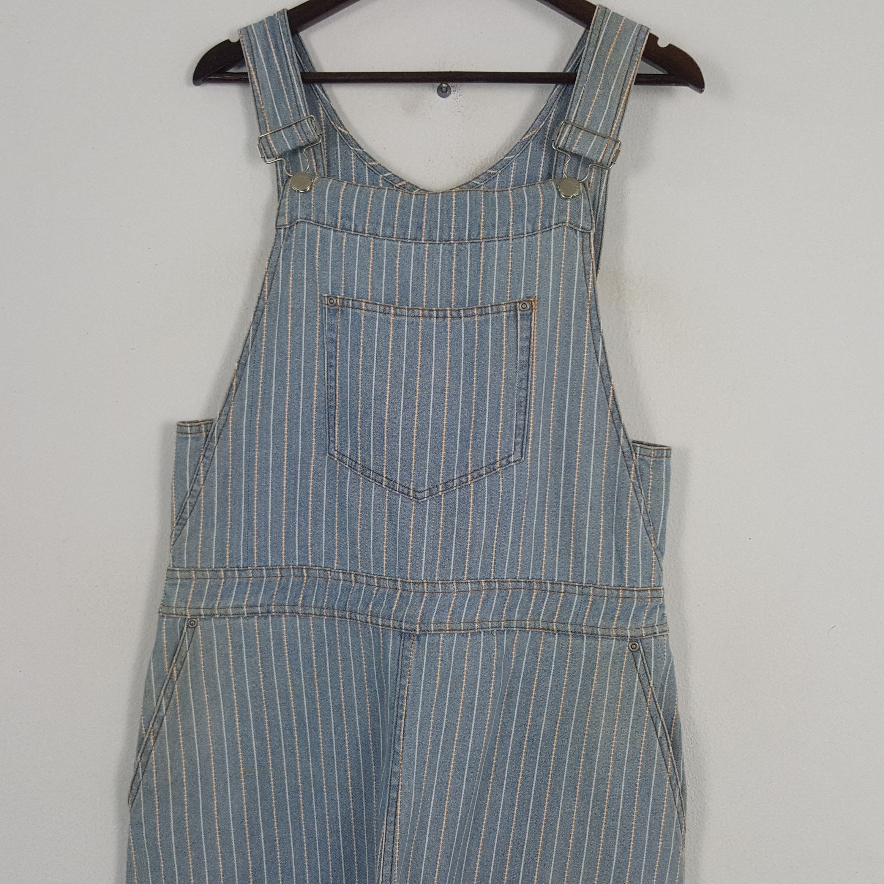 Issey Miyake × Ne-Net × Vintage Vintage Ne-net by Issey Miyake Striped Overall Jacket Size US 38 / EU 54 - 2 Thumbnail