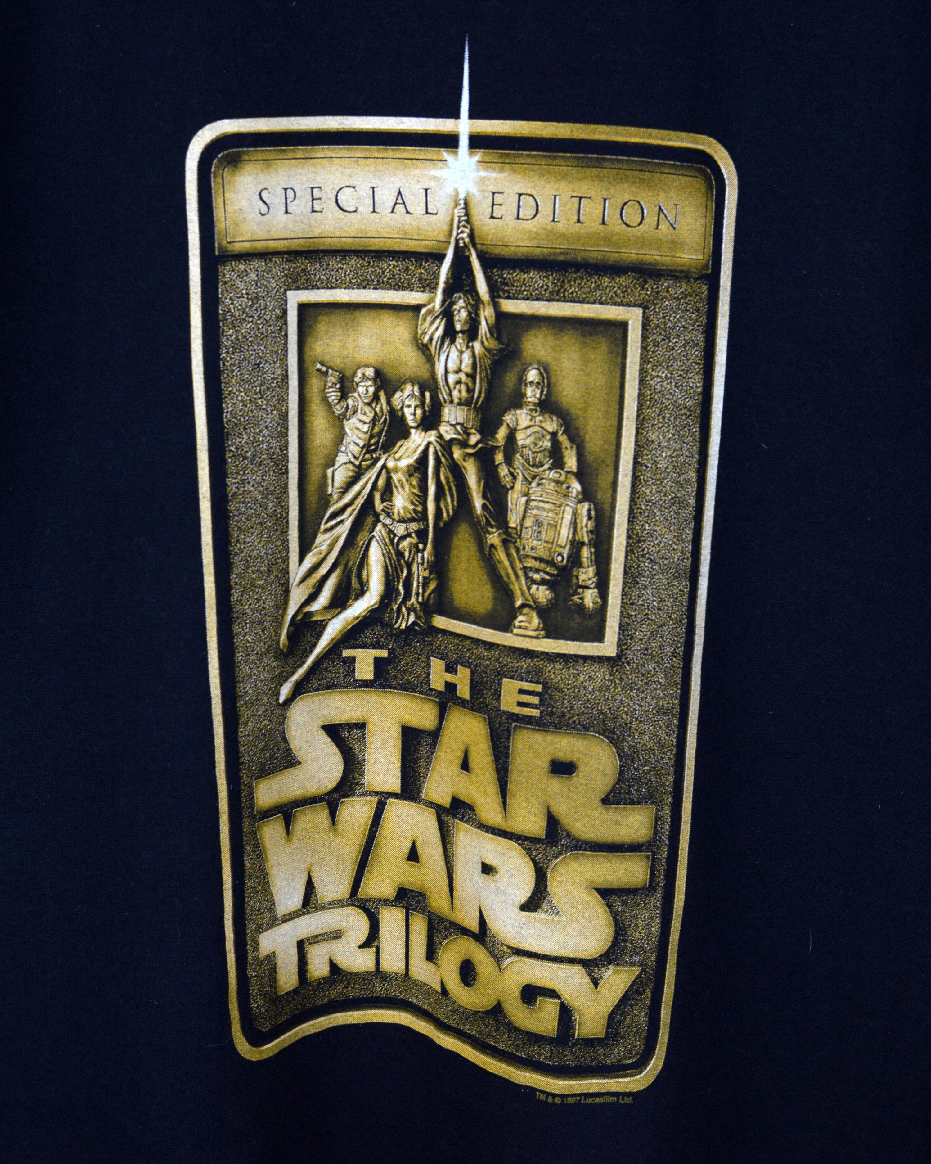 Star Wars × Vintage Vintage 1997 Star Wars Trilogy t shirt Size US L / EU 52-54 / 3 - 5 Thumbnail