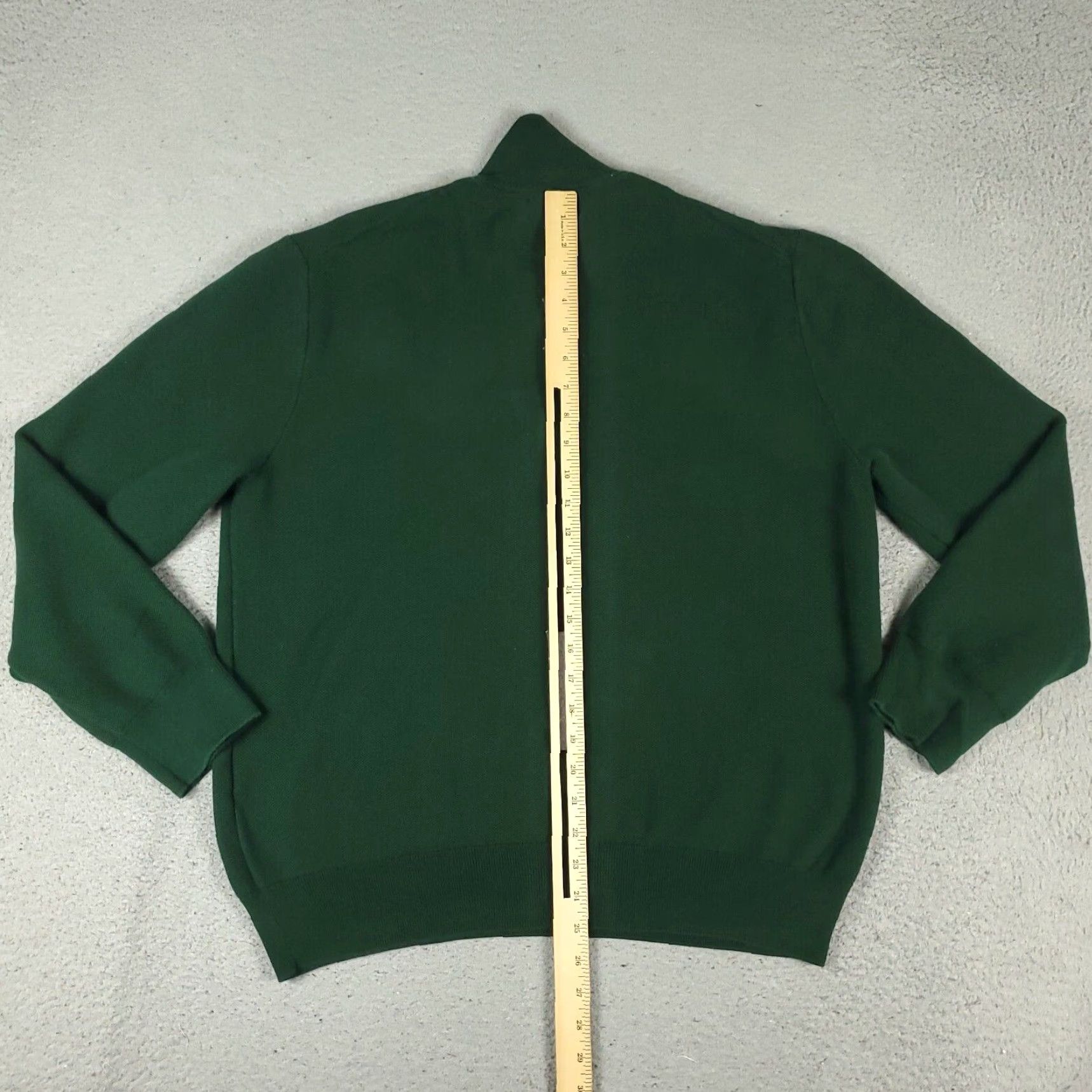Ralph Lauren Ralph Lauren Mens Green Pony Sweater XL Extra Large 1/4 Zip Pullover Size US XL / EU 56 / 4 - 6 Thumbnail