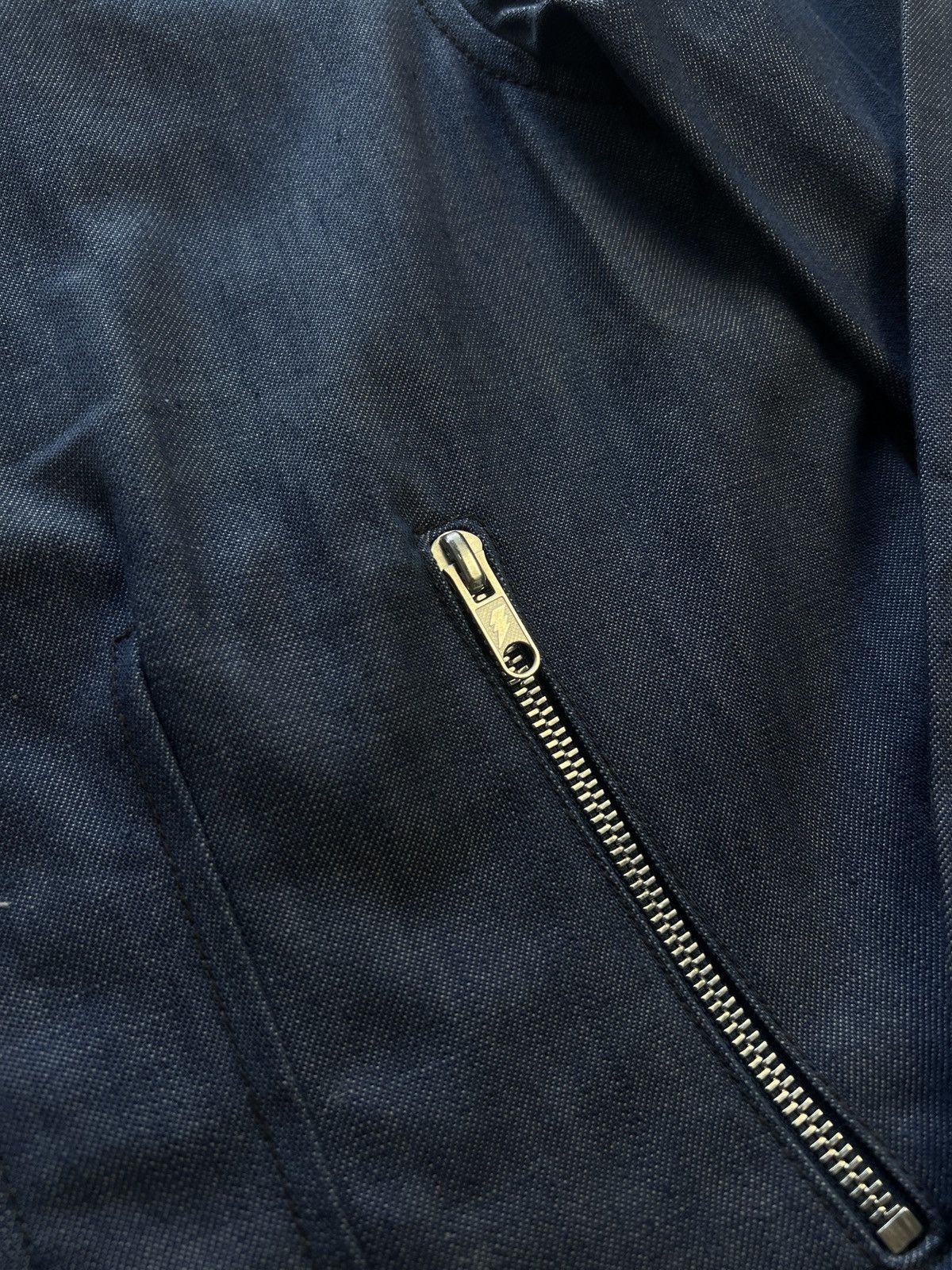 W&LT W&LT Logo Zip Up Denim Jacket Size S / US 4 / IT 40 - 2 Thumbnail