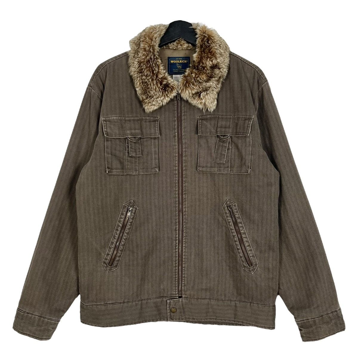Woolrich Woolen Mills Vintage Woolrich Herringbone Sherpa Jacket Size US L / EU 52-54 / 3 - 1 Thumbnail