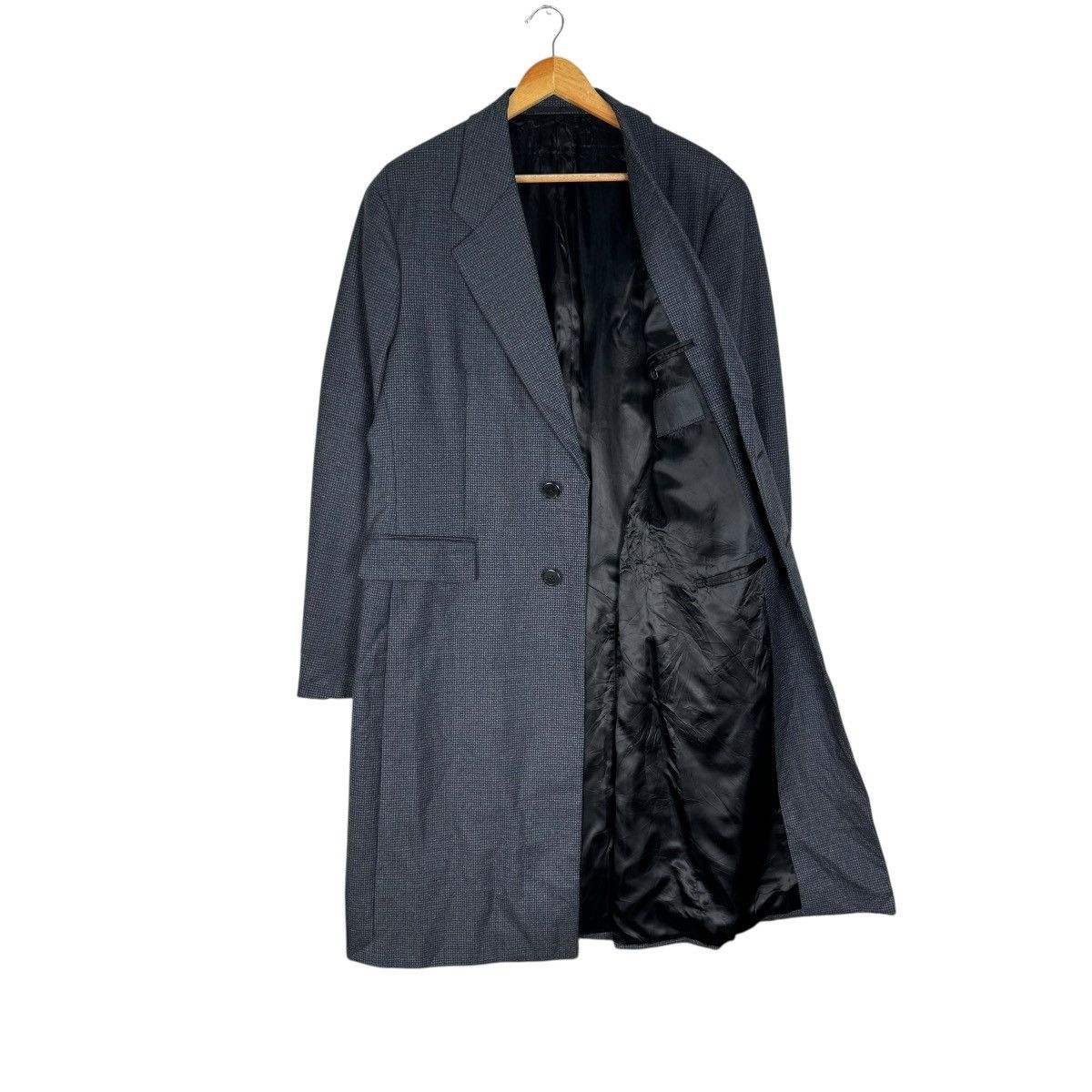 Prada 🔥PRADA HERRINGBONE WOOL LONG COAT JACKET Size US M / EU 48-50 / 2 - 7 Thumbnail