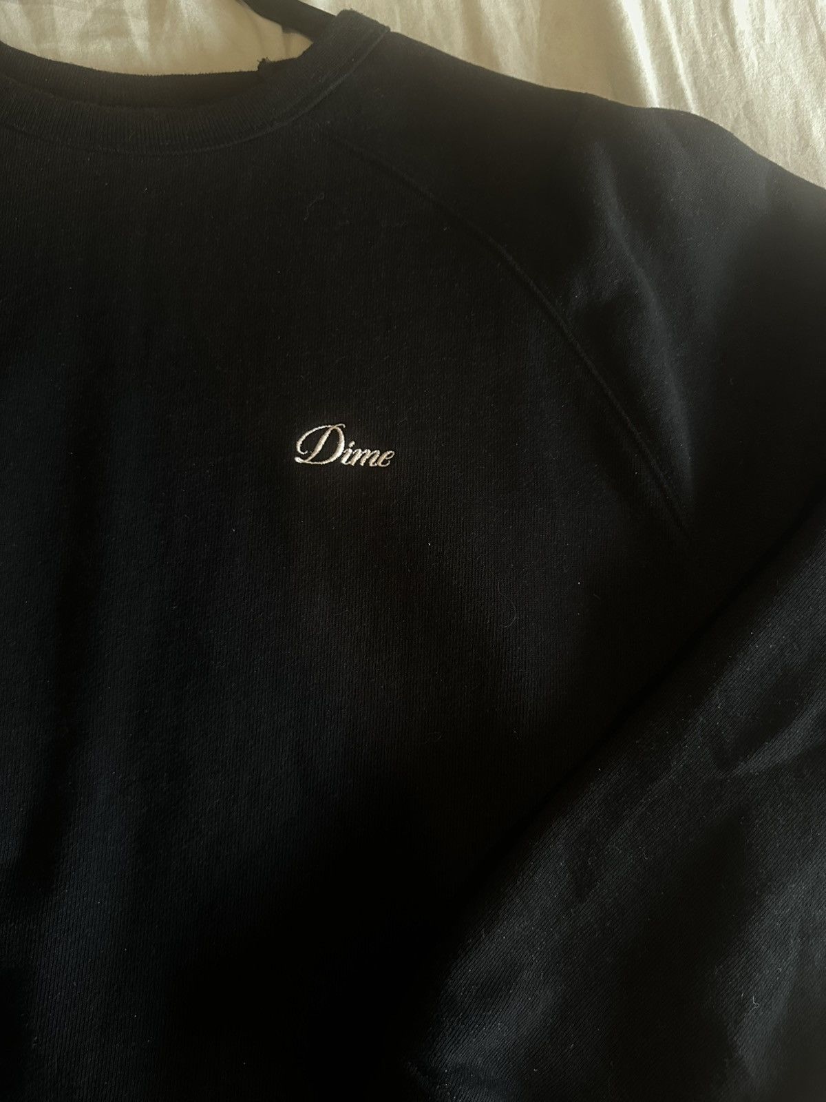 Dime Dime Cursive LOGO Black Sweater Med Size US M / EU 48-50 / 2 - 2 Thumbnail