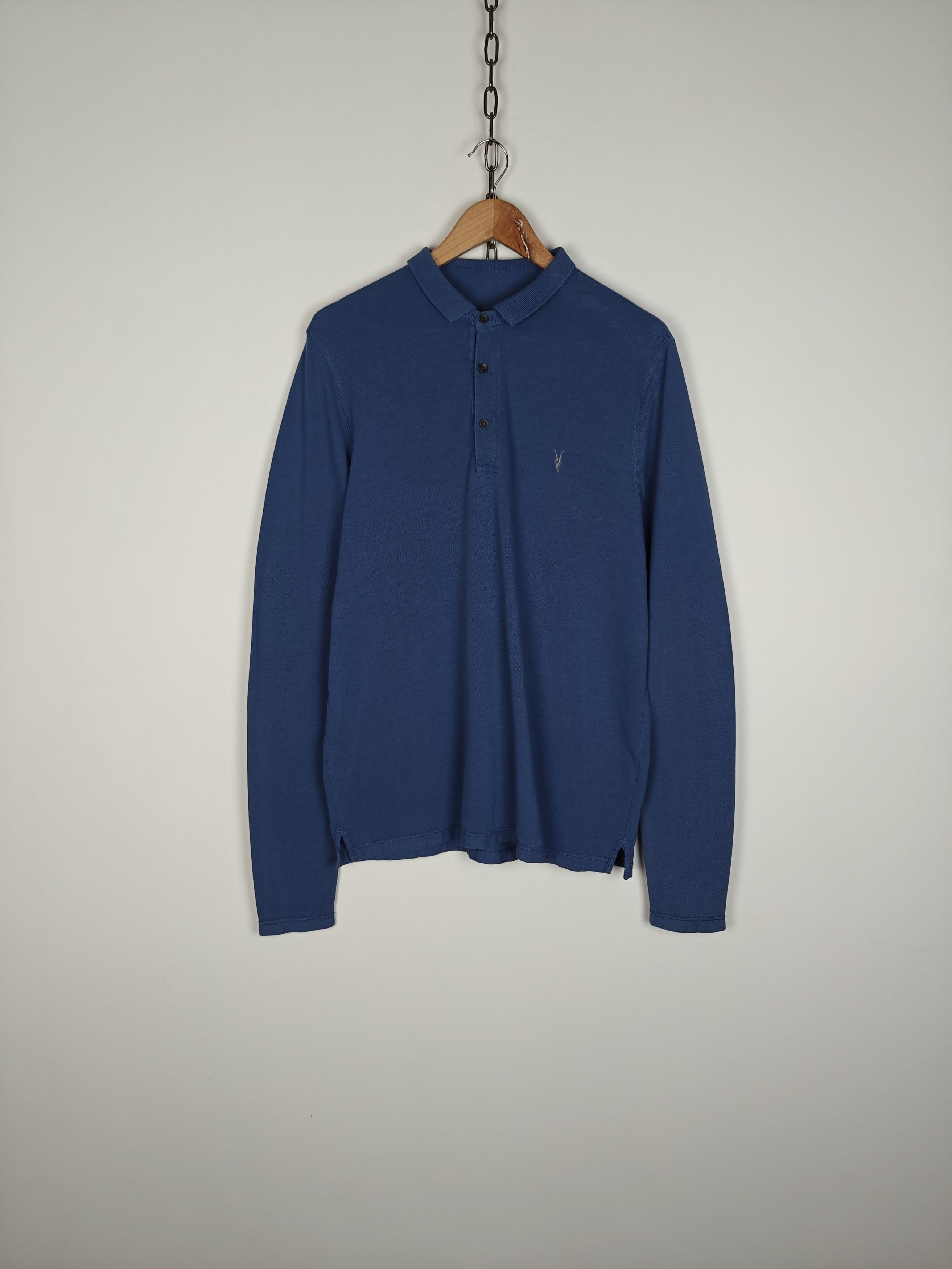 Allsaints Allsaints Longsleeve Pullover Reform LS Polo Blue size XL Size US XL / EU 56 / 4 - 1 Thumbnail