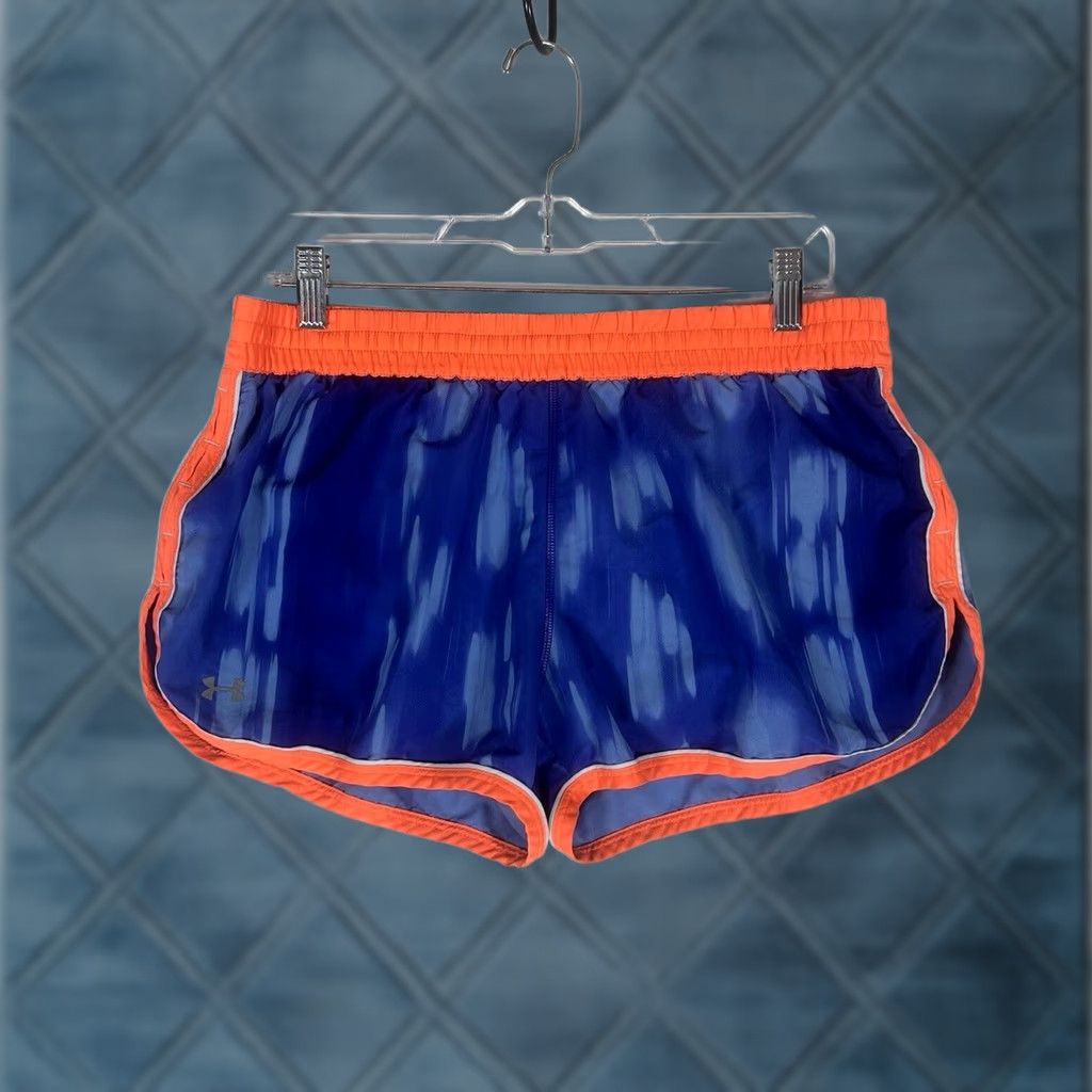 Under Armour Under Armour Athletic Lined Shorts Womens Medium Drawstring Running Semi Fitted Blue Shorts Womens M Blue Athletic Running Smooth Fit Size 32" / US 10 / IT 46 - 1 Thumbnail