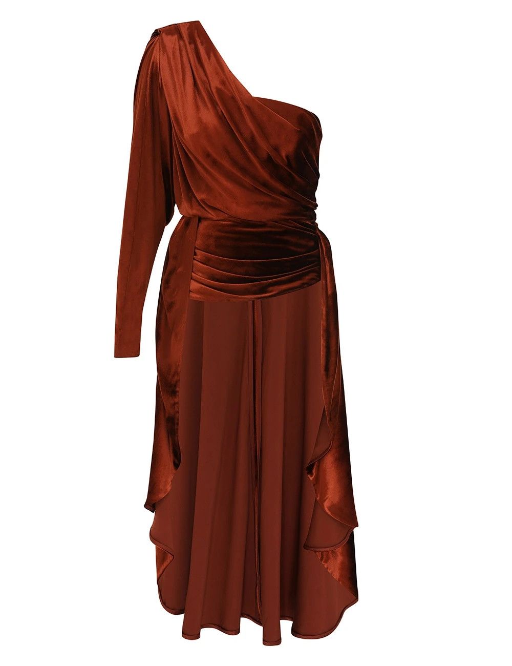 oc11z0725 Illustration Asymmetric Top in Brown