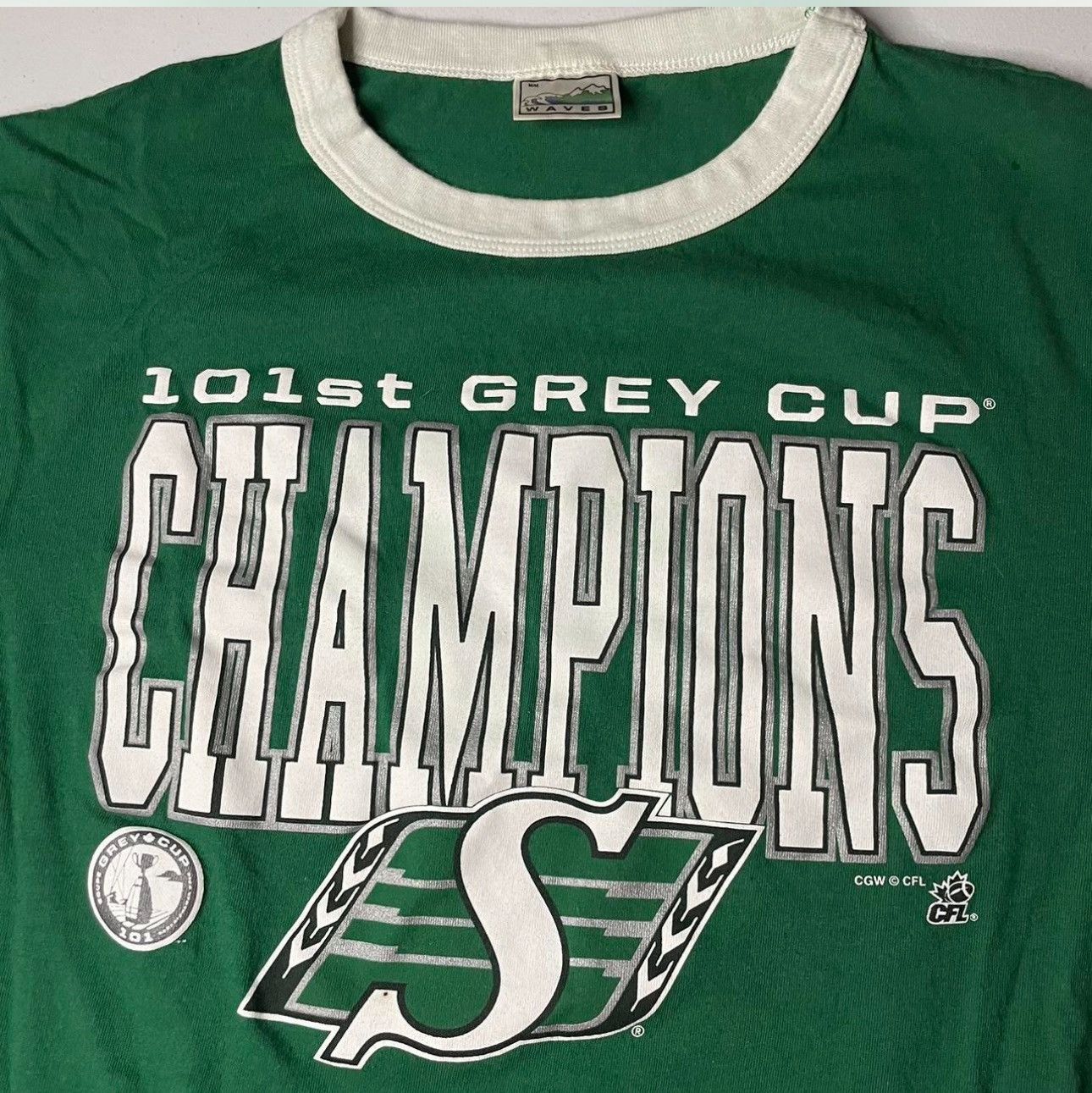 Other Vtg Saskatchewan Rough Riders 101 Grey cup champions T-shirt Size US M / EU 48-50 / 2 - 2 Thumbnail