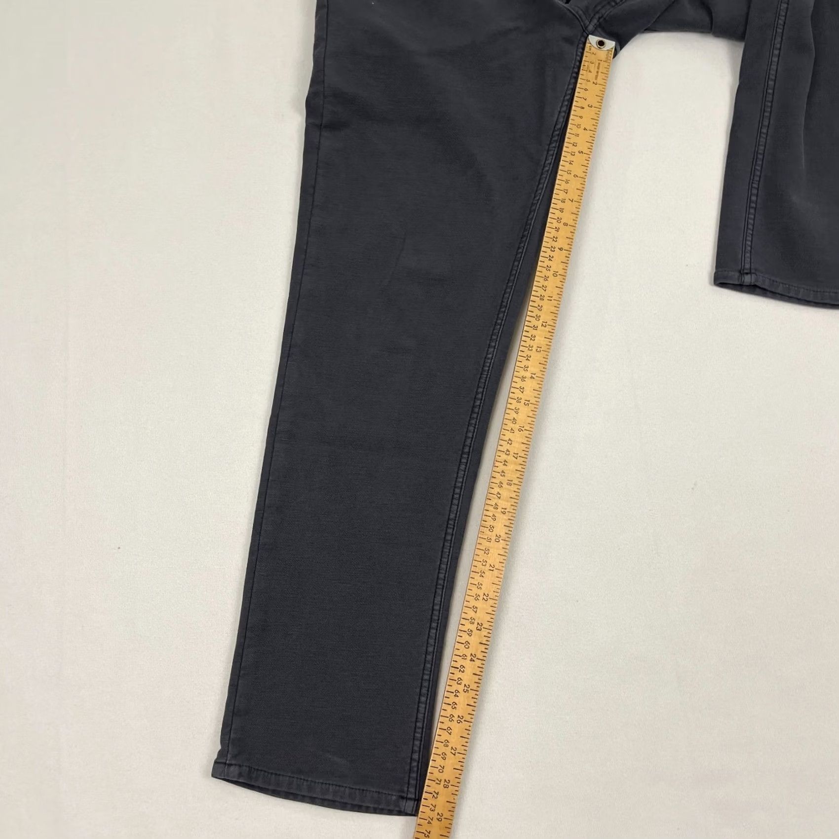 Faherty Faherty Pants Mens 33 x 29 5-Pocket Slim Straight Gray Cotton Blend Stretch Casual Prep Tapered Modern Size US 33 - 6 Thumbnail