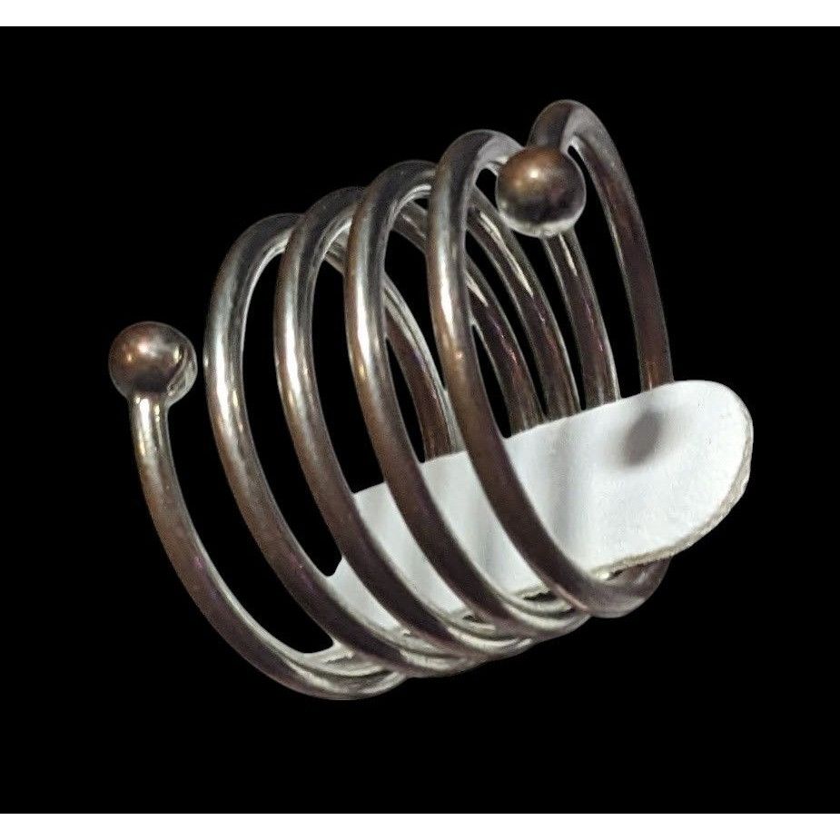 Other Copper And Silver Tone Metal Coil Ring Size 7 Size ONE SIZE - 13 Thumbnail