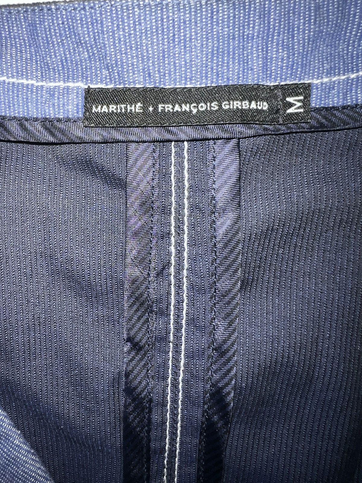 Marithe + Francois Girbaud Marithe Francois Girbaud blue switching vest archive 00s Size 46R - 3 Thumbnail