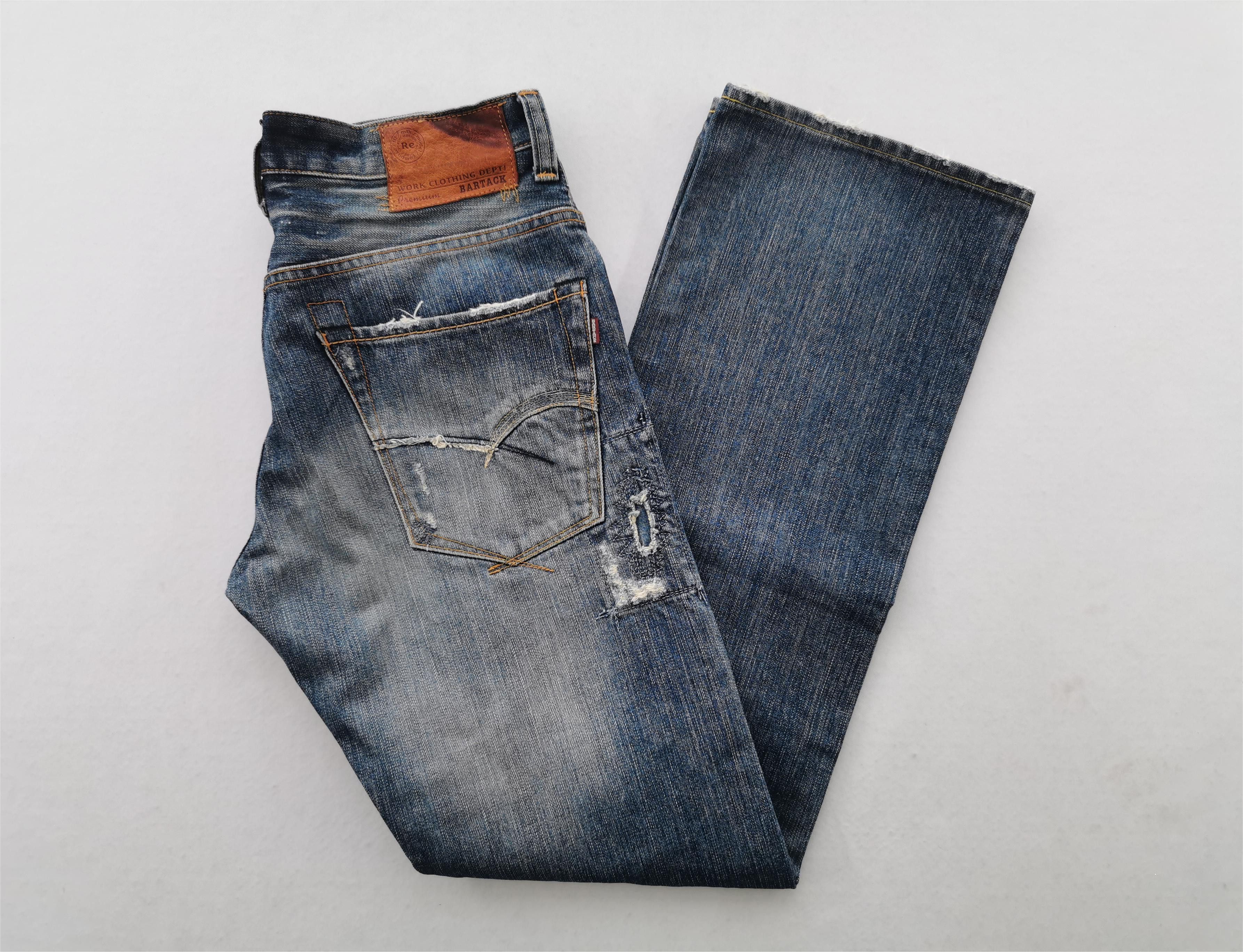 Vintage Distressed Vintage 90's Bartack Selvedge Denim Size M Size US 33 - 5 Thumbnail