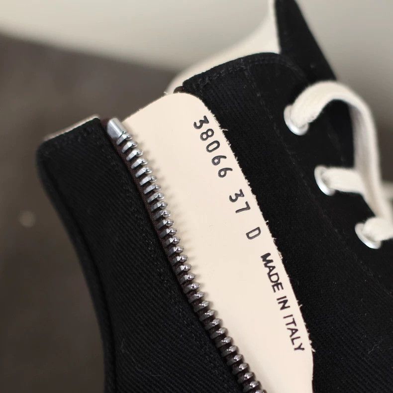 Rick Owens rick owens Double line canvas high-top classic big Converse Size US 5.5 / IT 35.5 - 8 Thumbnail