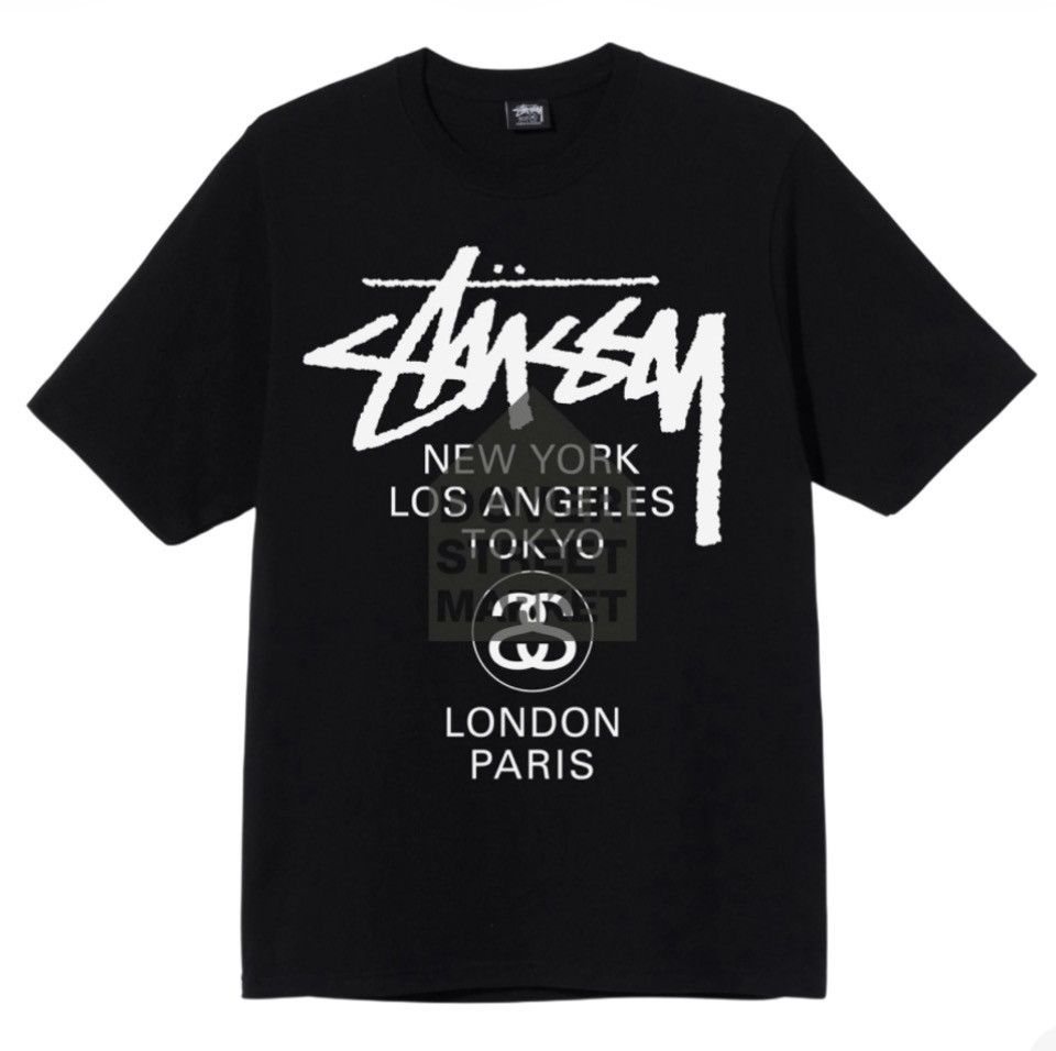 Stussy Stussy x DSM World Tour T Black Large Size US L / EU 52-54 / 3 - 1 Thumbnail