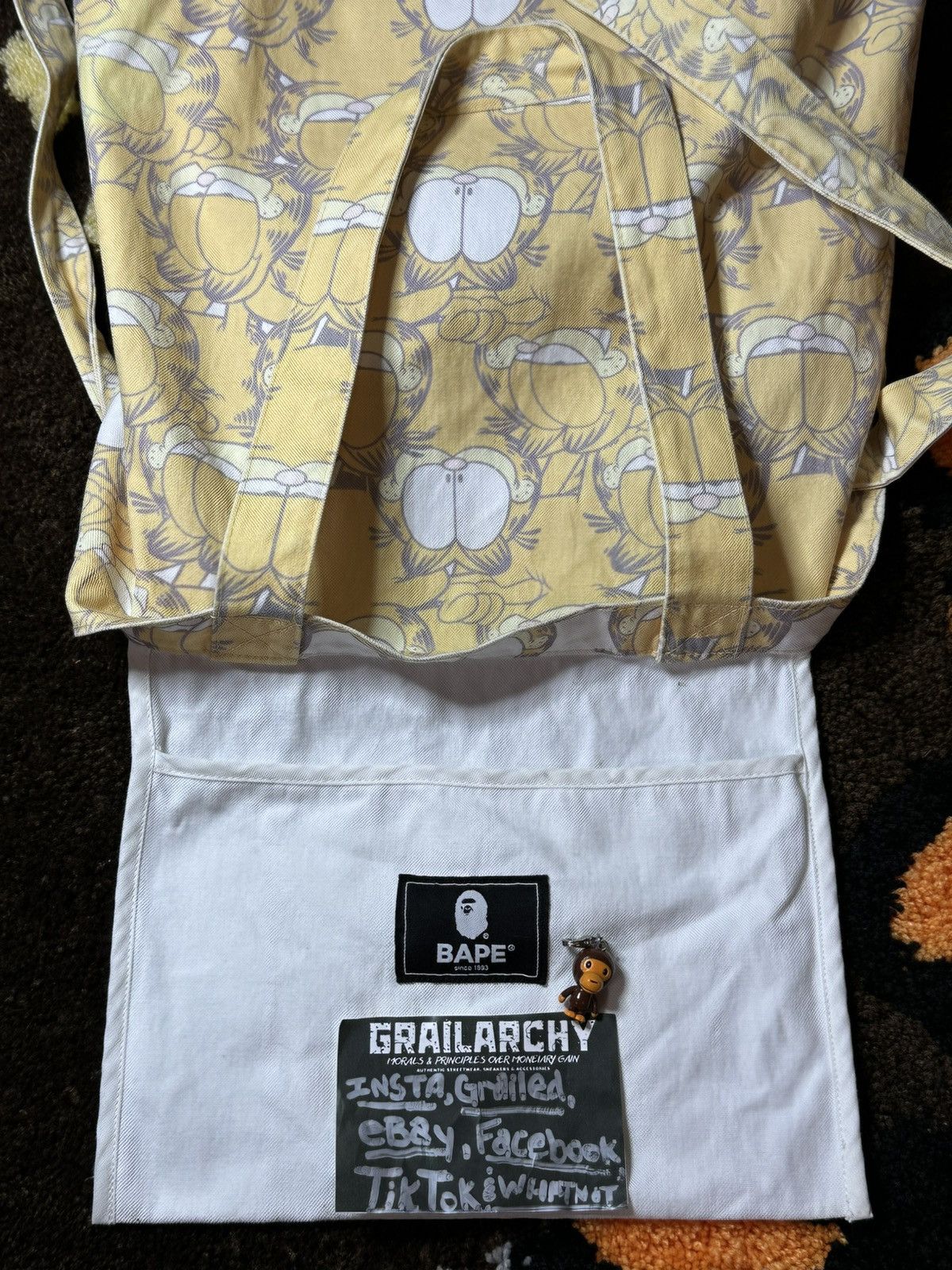 Bape RARE A BATHING APE BAPE x GARFIELD TOTE BAG Size ONE SIZE - 7 Thumbnail