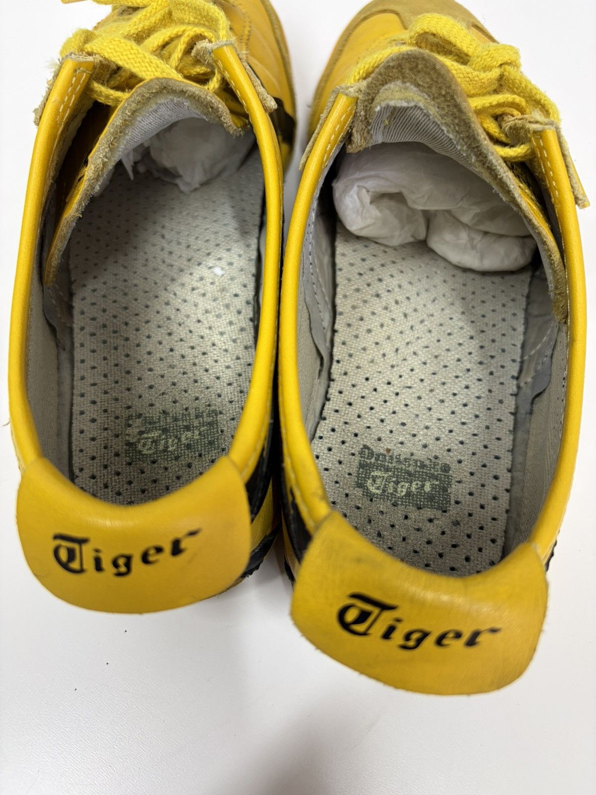 Asics Onitsuka Tiger Mexico 66 Yellow Black Leather Sneakers Y2K Size US 9 / EU 42 - 10 Thumbnail