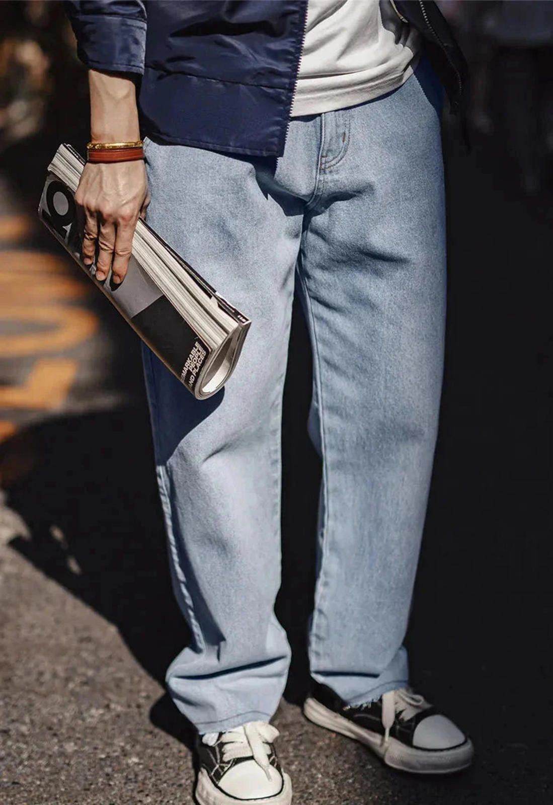 Other Straight Leg Blue Wide Leg Jeans Size US 32 / EU 48 - 4 Thumbnail