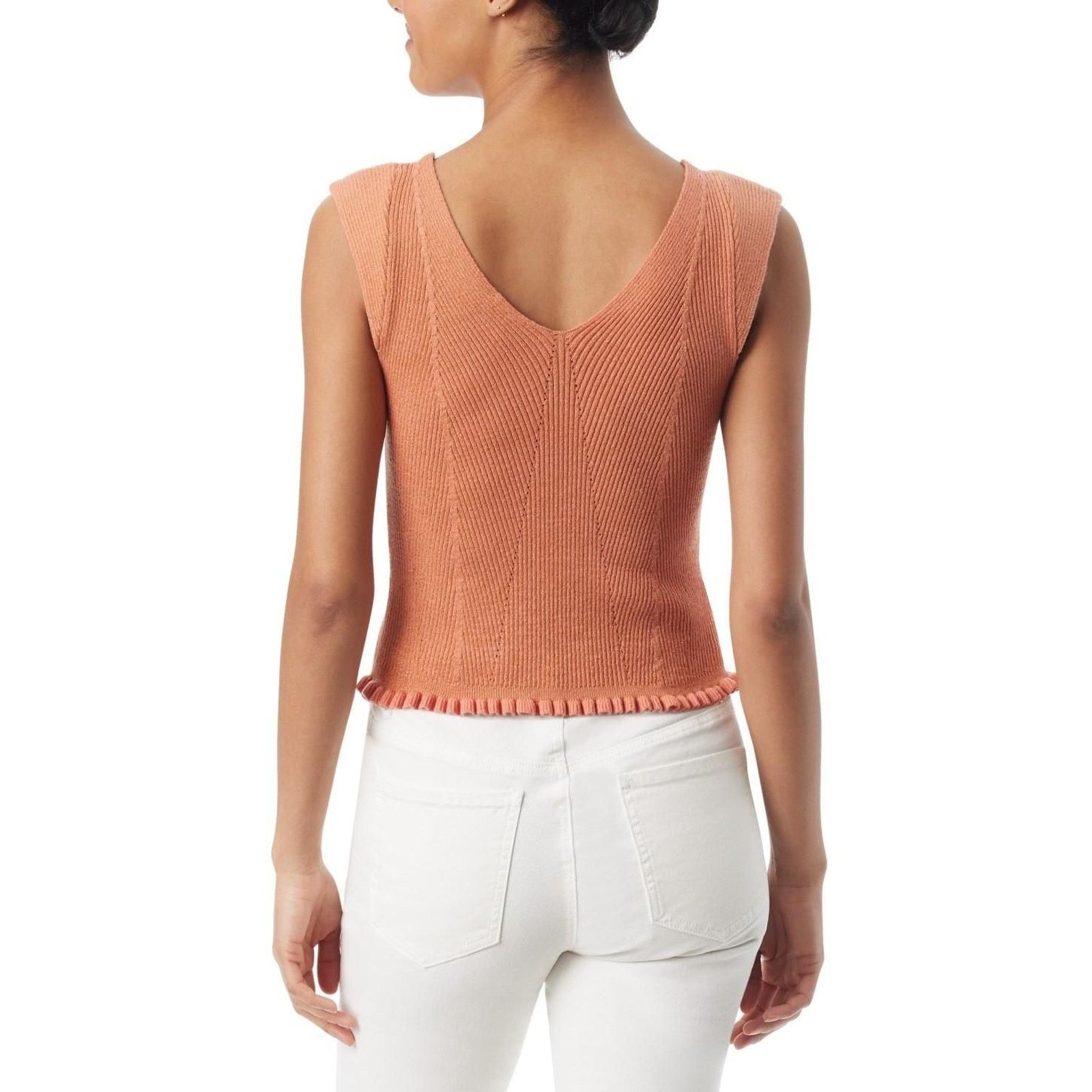 Sam Edelman NWT Sam Edelman Lucille Ruffled-Hem Tank Top Sun Baked XL Size XL / US 12-14 / IT 48-50 - 9 Thumbnail