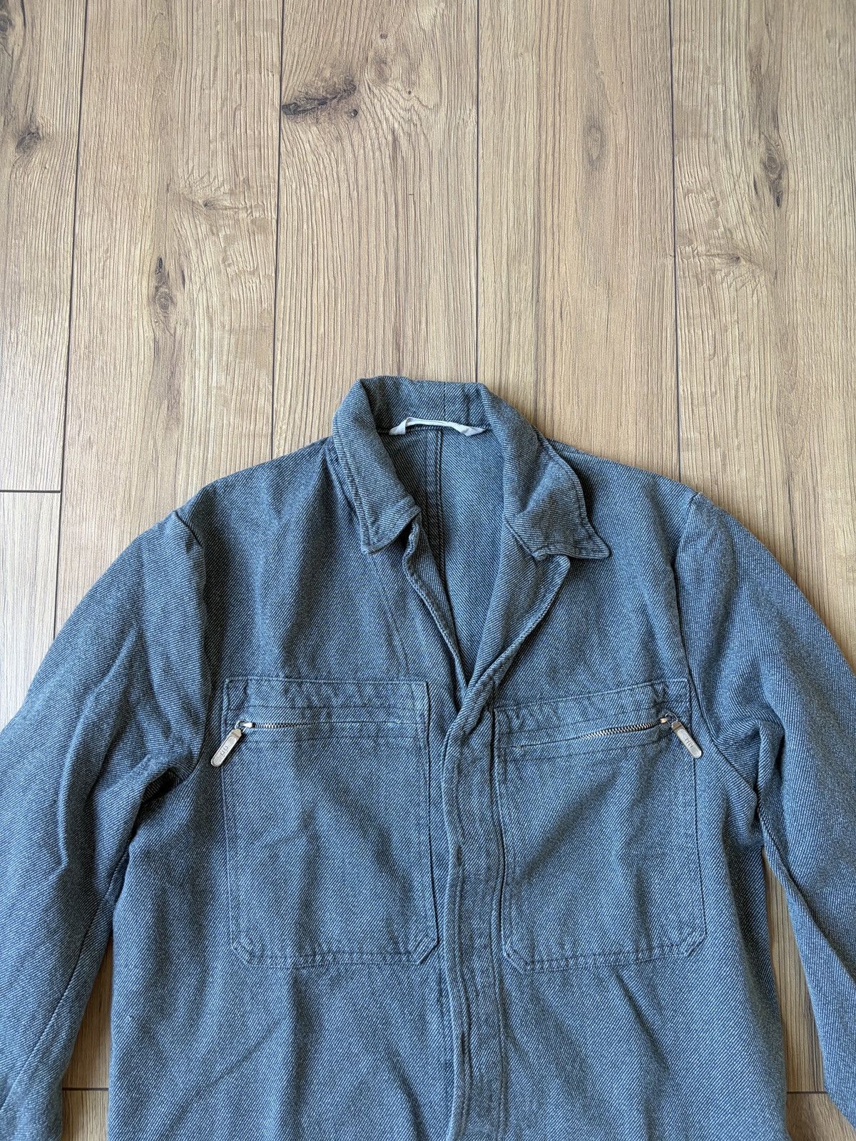 Le Laboureur Vintage German Salt & Pepper Work Military Blouson Jacket Size US S / EU 44-46 / 1 - 7 Thumbnail