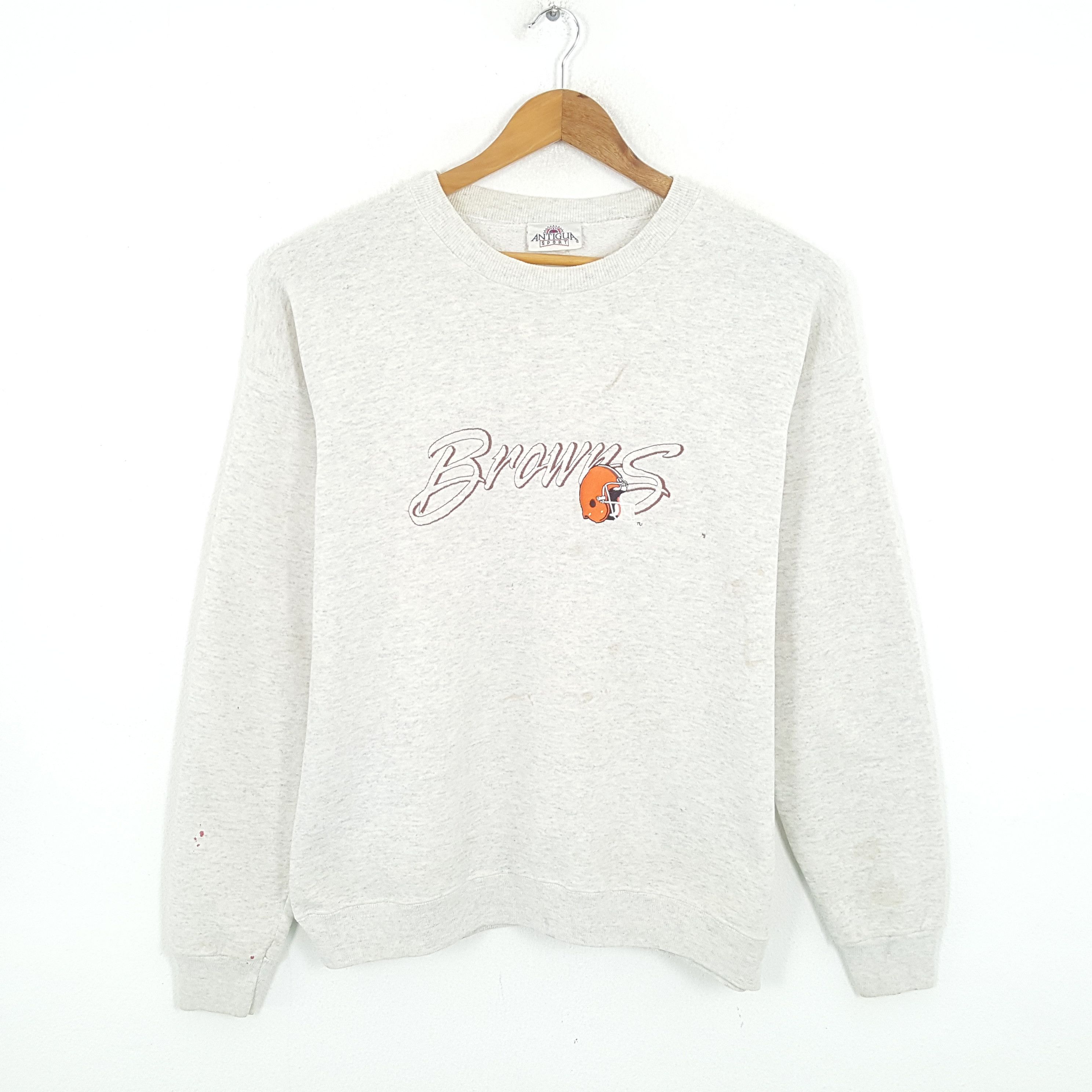 NFL × Vintage Vintage BROWNS American Football NFL Team Sweatshirt Size US XL / EU 56 / 4 - 1 Thumbnail