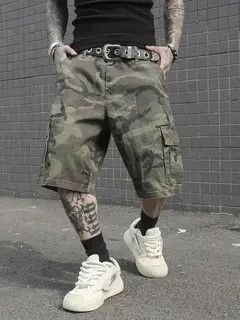 Jean Misuzu x Asada DRIP cargo Camo shorts jorts RETRO Size US 34 / EU 50 - 8 Thumbnail