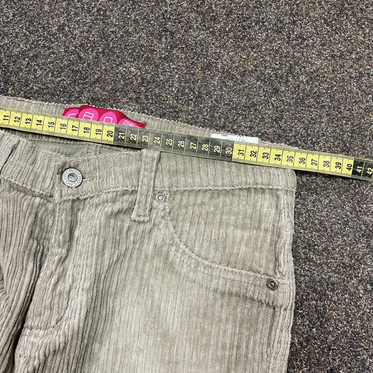 Vintage Vintage Y2K Flared Bootcut Pants Cream Wide Leg Thrashed Size 30" / US 8 / IT 44 - 6 Thumbnail