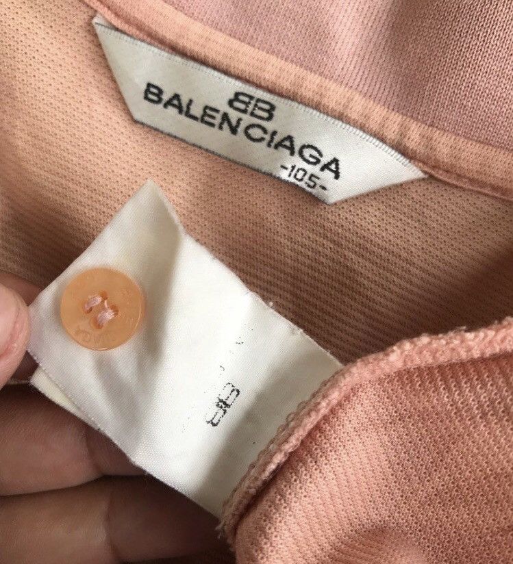 Balenciaga × Designer Vintage Balenciaga Rugby Polos Size US XL / EU 56 / 4 - 4 Thumbnail