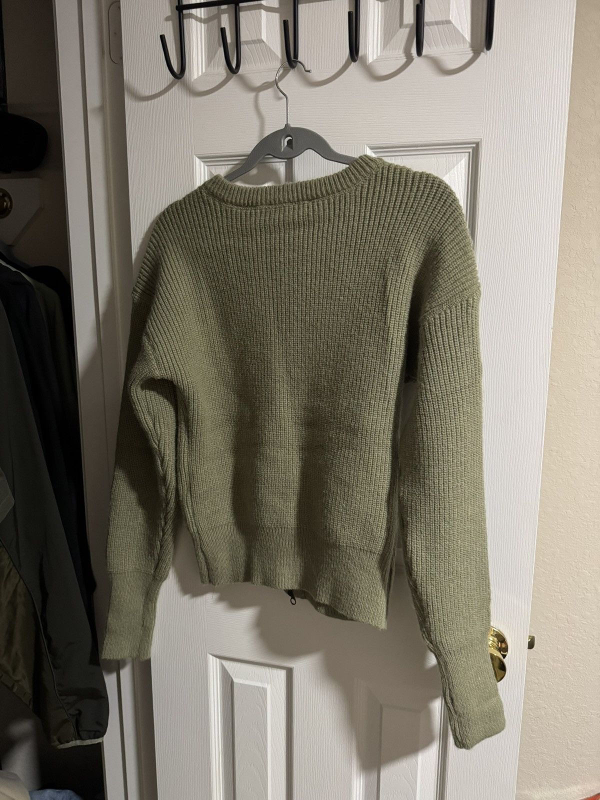 Our Legacy ZIP WRAP CARDIGAN - REFINDED GREEN QUOTIDIAN WOOL Size US S / EU 44-46 / 1 - 2 Thumbnail