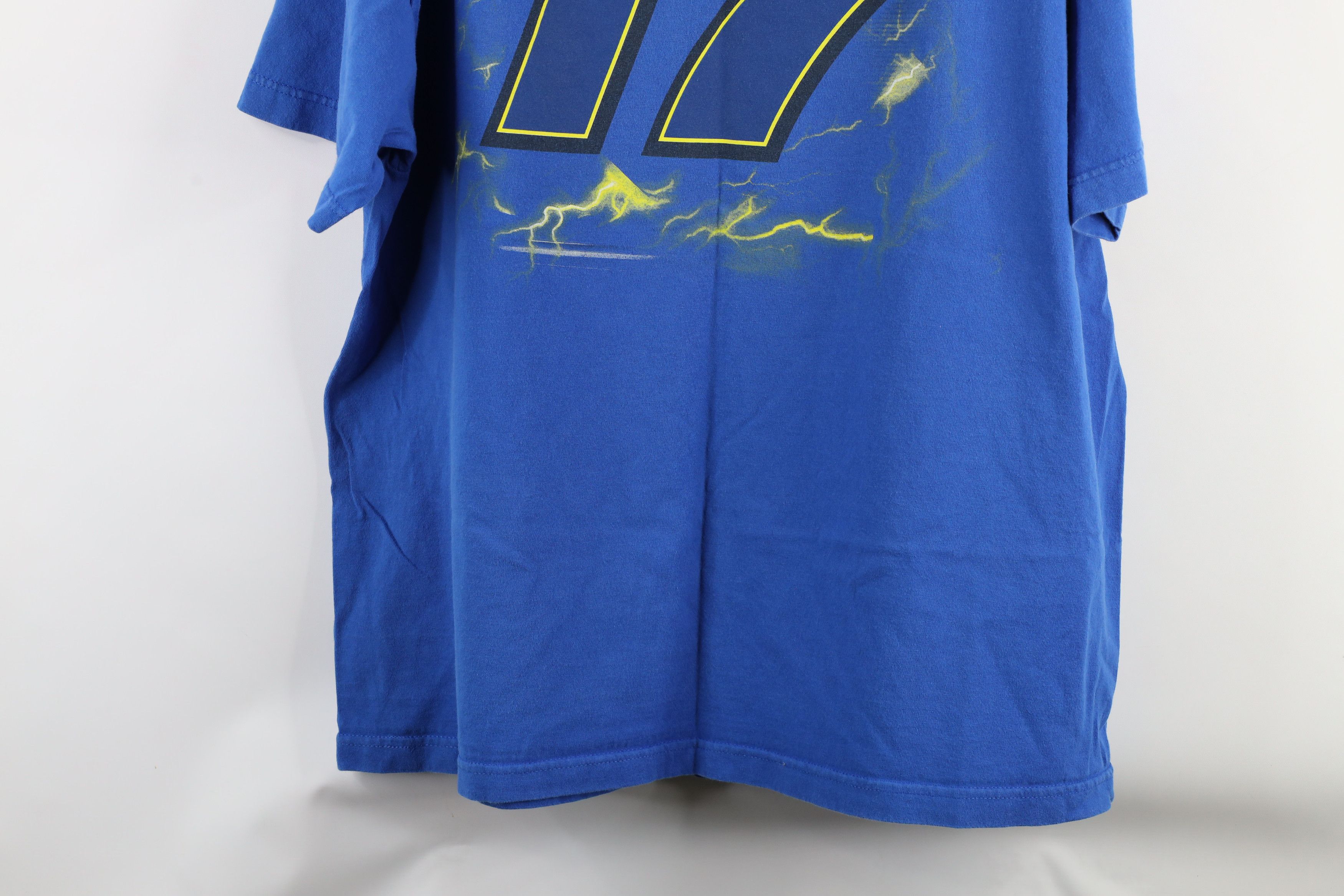 Vintage Vintage NASCAR Roush Fenway Racing Matt Kenseth T-Shirt Blue Size US XXL / EU 58 / 5 - 13 Thumbnail