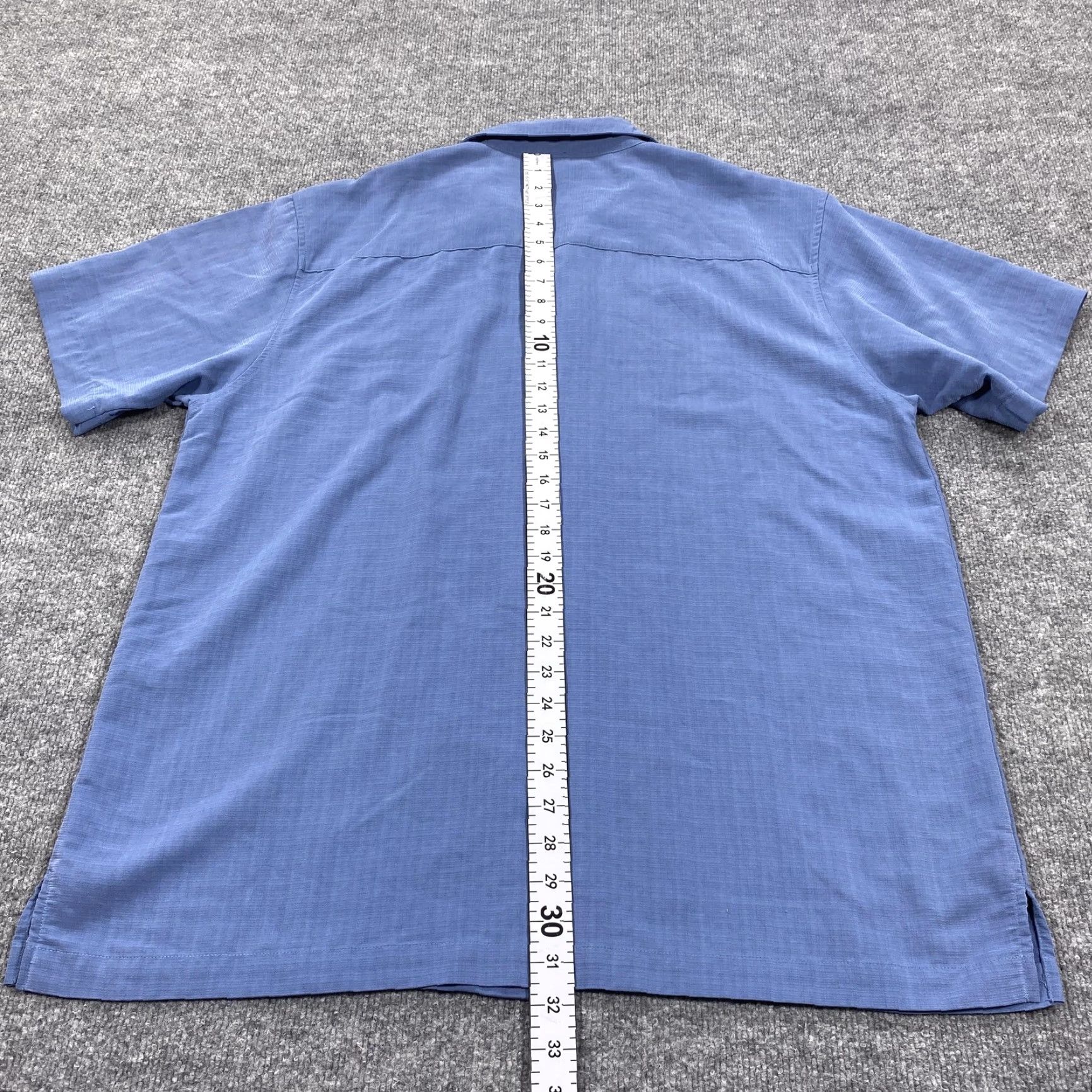 Cherokee Cherokee Shirt Mens L Blue Colorblock Short Sleeve Button Up Embroidered Size US L / EU 52-54 / 3 - 6 Thumbnail