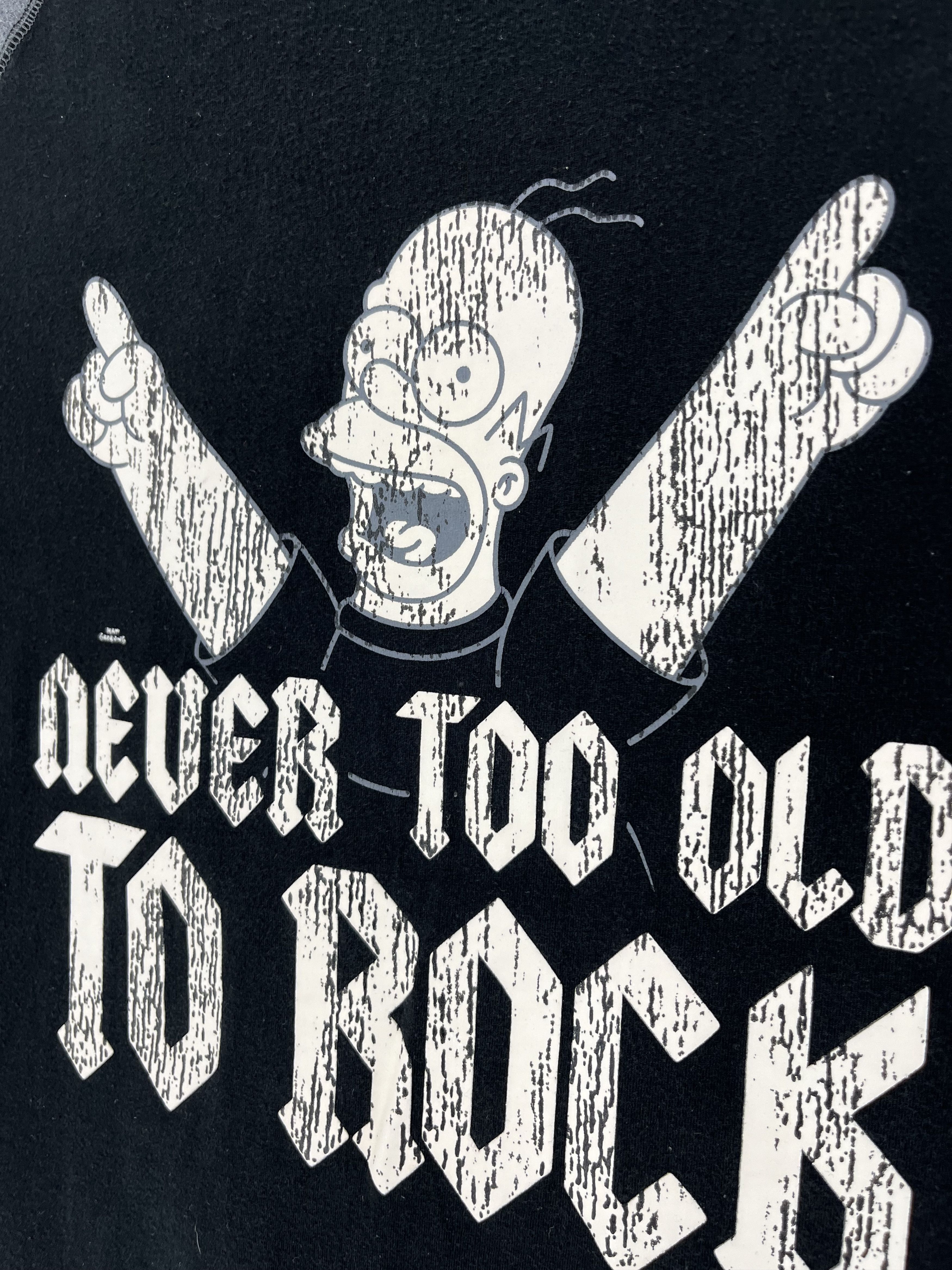 The Simpsons Vintage Y2K The Simpsons Never Too To Rock 2006 Size US M / EU 48-50 / 2 - 6 Thumbnail