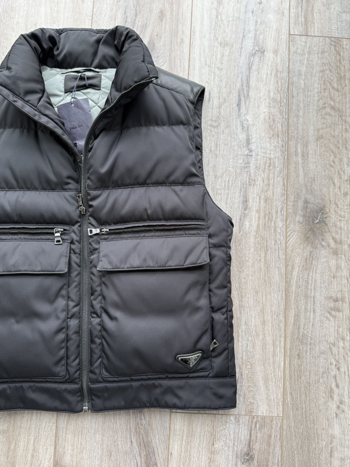 Prada Prada Badge Logo Cargo Gabardine Nylon/Lamb Puffer Down Vest Size US M / EU 48-50 / 2 - 10 Thumbnail