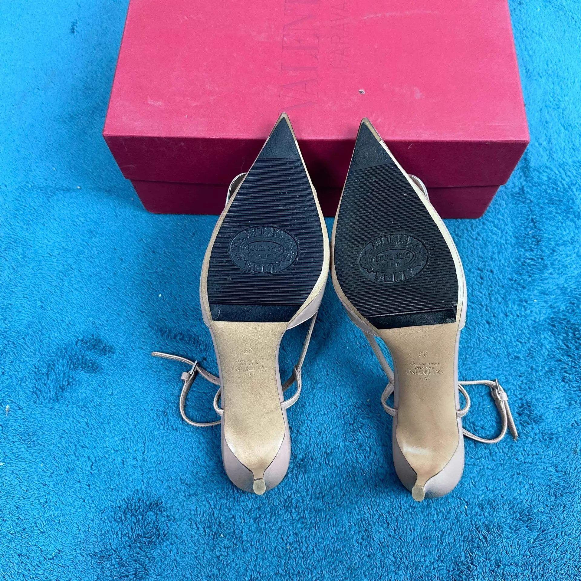 Valentino Valentino Patent Leather Back Tie 39 Cinnamon Pink Size US 8.5 / IT 38.5 - 5 Thumbnail