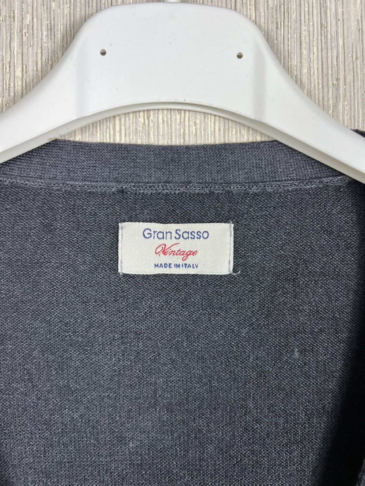 Gran Sasso Gran Sasso vintage style washed grey wool cardigan sweater Size US L / EU 52-54 / 3 - 13 Thumbnail