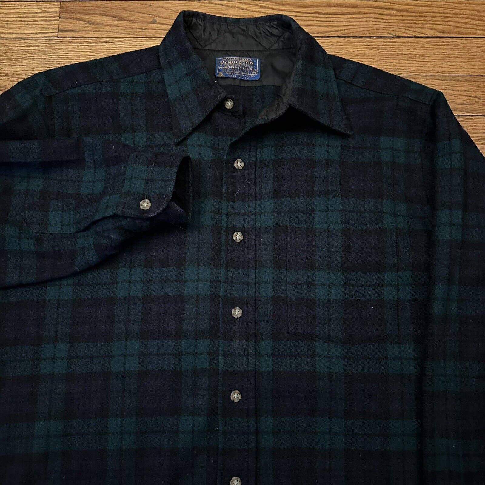 Vintage Vintage Pendleton Black Watch Tartan Plaid Wool Shirt | Grailed