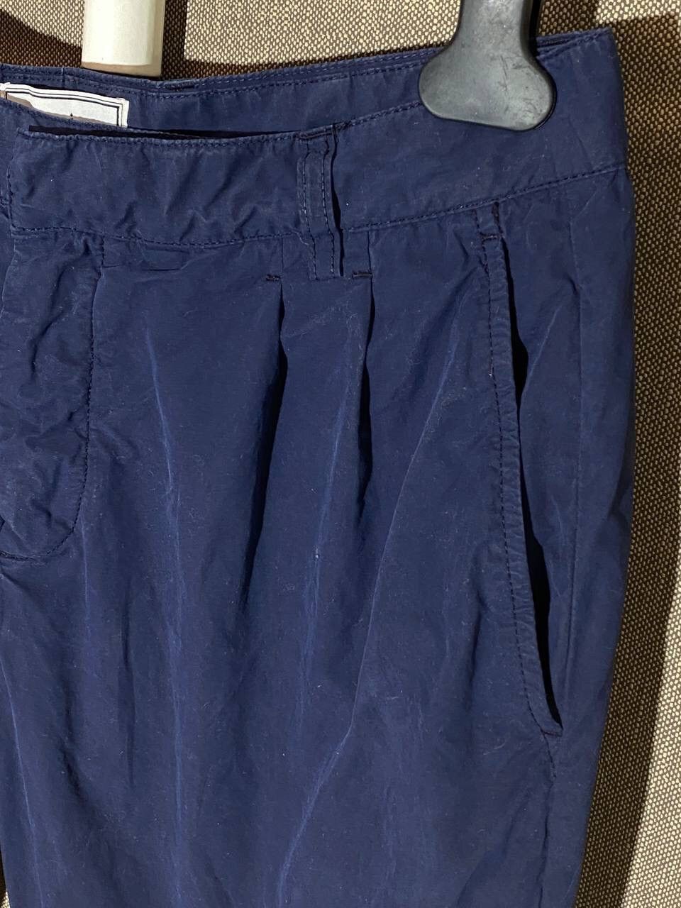 AMI AMI SS16 Lightweight Pleated Trousers In Navy Size US 32 / EU 48 - 2 Thumbnail