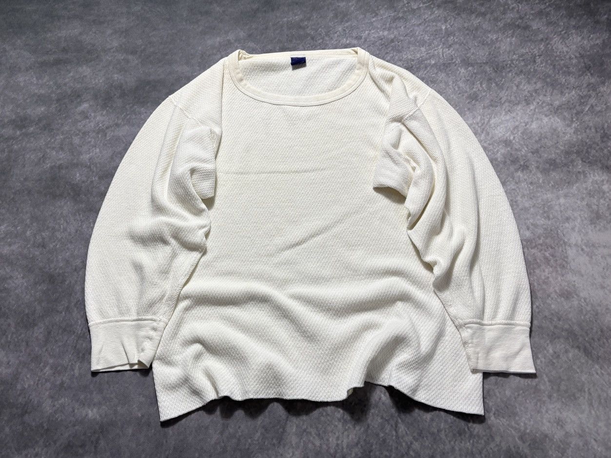 Vintage 1980s KMart Longsleeve Vintage Thermal Shirt Waffle 80s 90s Size US L / EU 52-54 / 3 - 15 Thumbnail