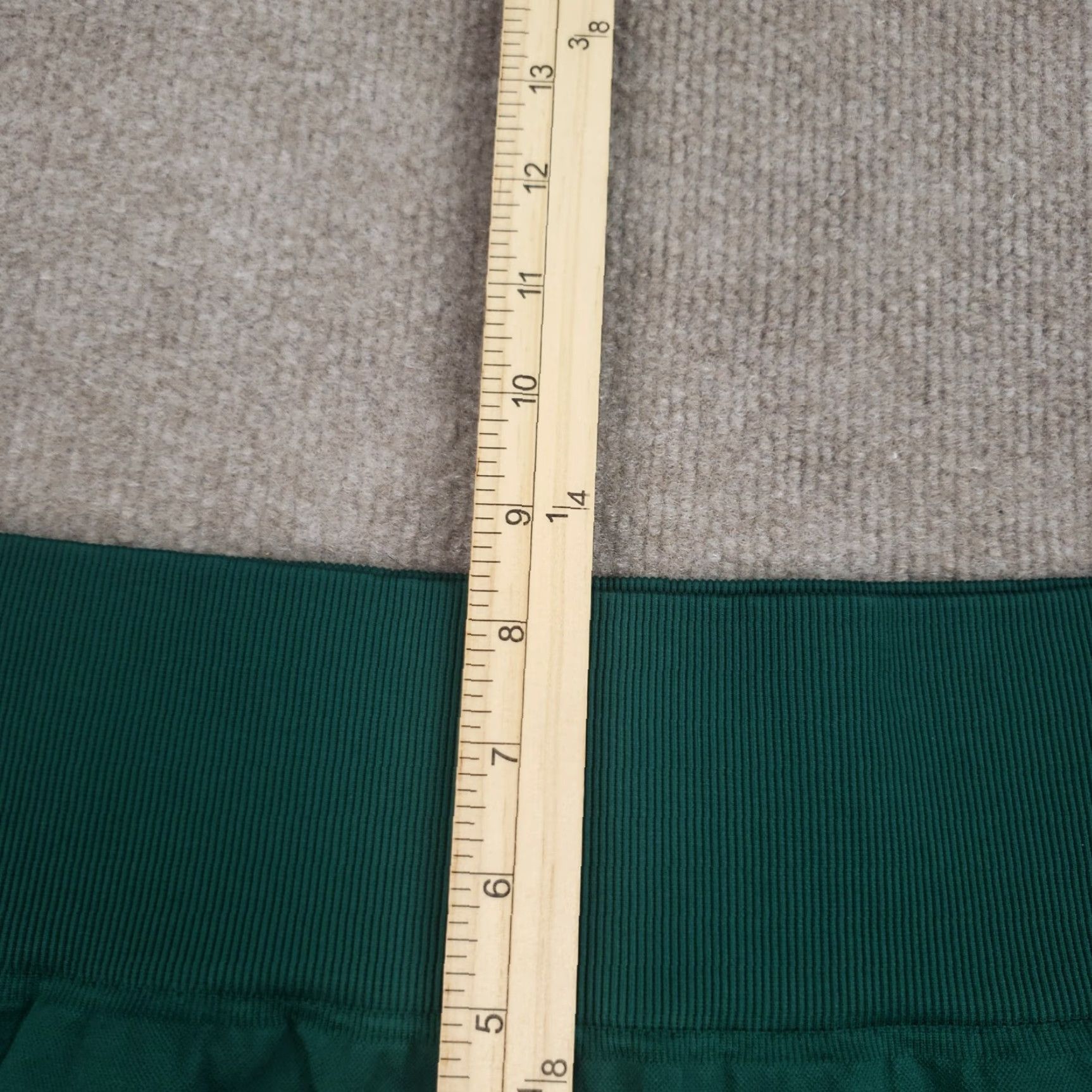 Vintage ICIW Leggings Womens Large Green Tights Laser Cut Holes Size 36" / US 14 / IT 50 - 7 Thumbnail