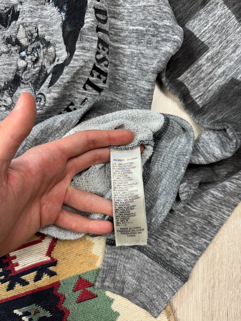 Diesel × Vintage Vintage Diesel Y2K Custom Sweatshirt Size US S / EU 44-46 / 1 - 6 Thumbnail