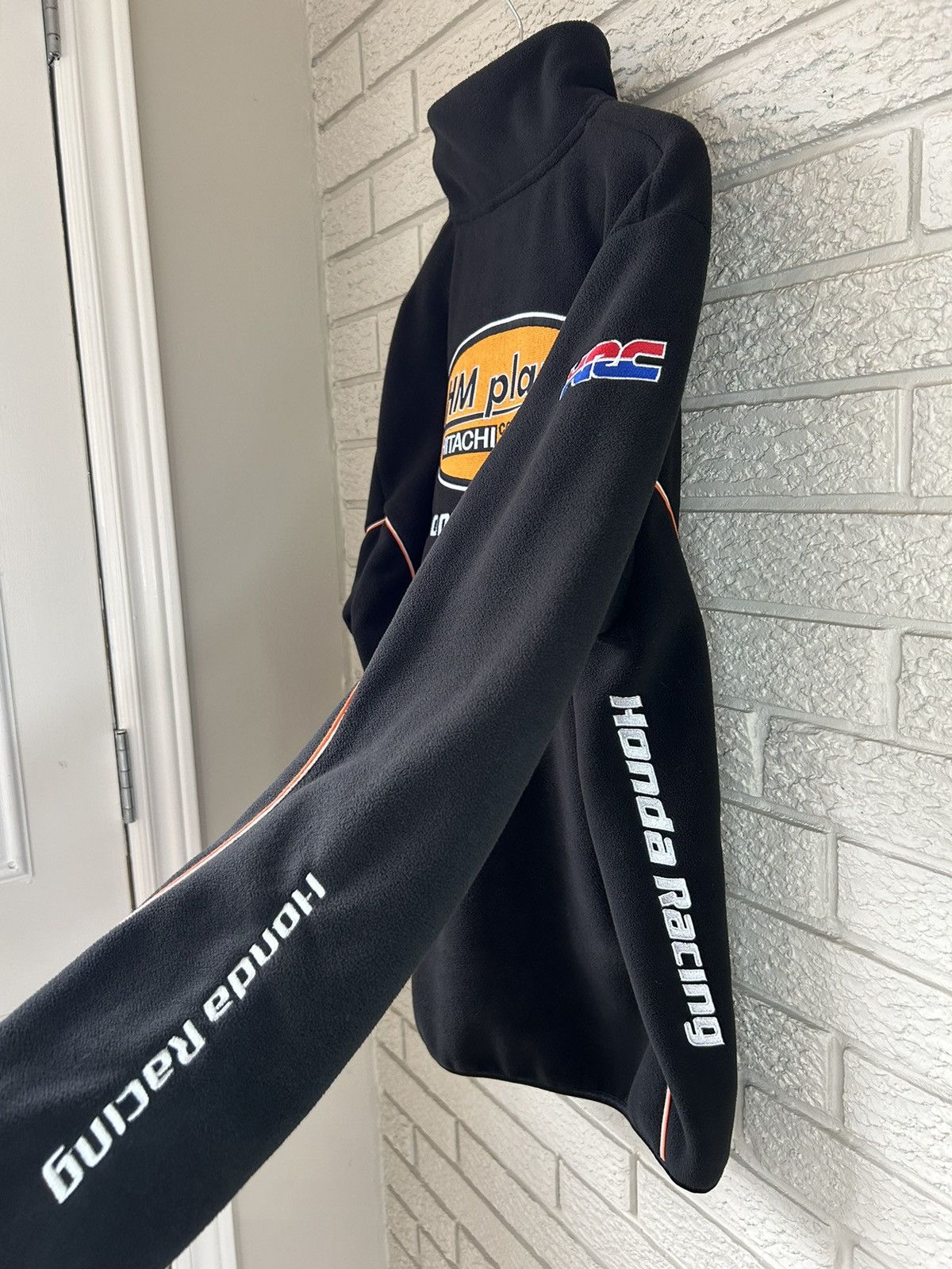 Honda Vintage Honda Racing Zip Up Fleece Sweater Size US L / EU 52-54 / 3 - 13 Thumbnail