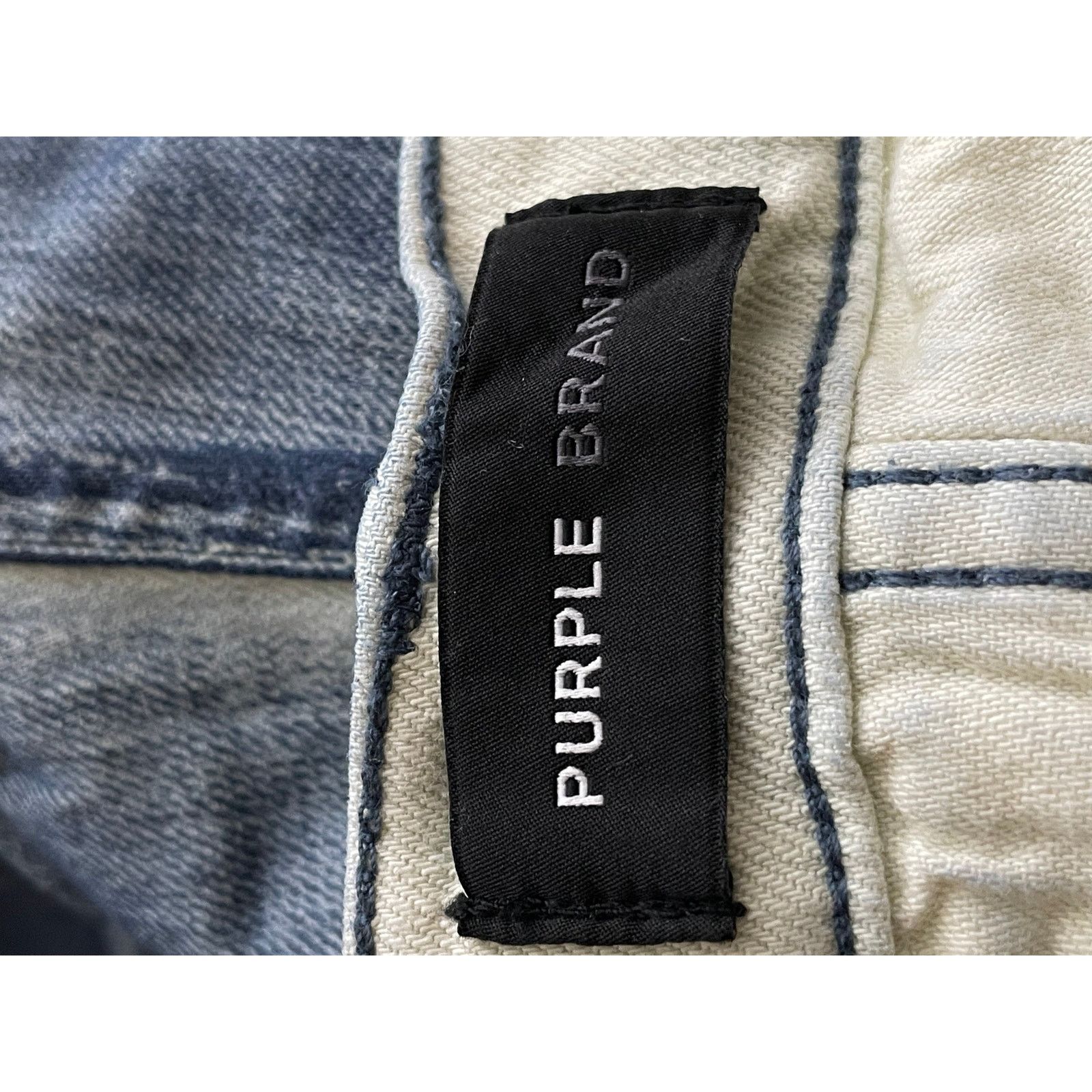 Purple Brand Purple Brand Light Wash Wrinkle Blue Jeans Size US 32 / EU 48 - 3 Thumbnail