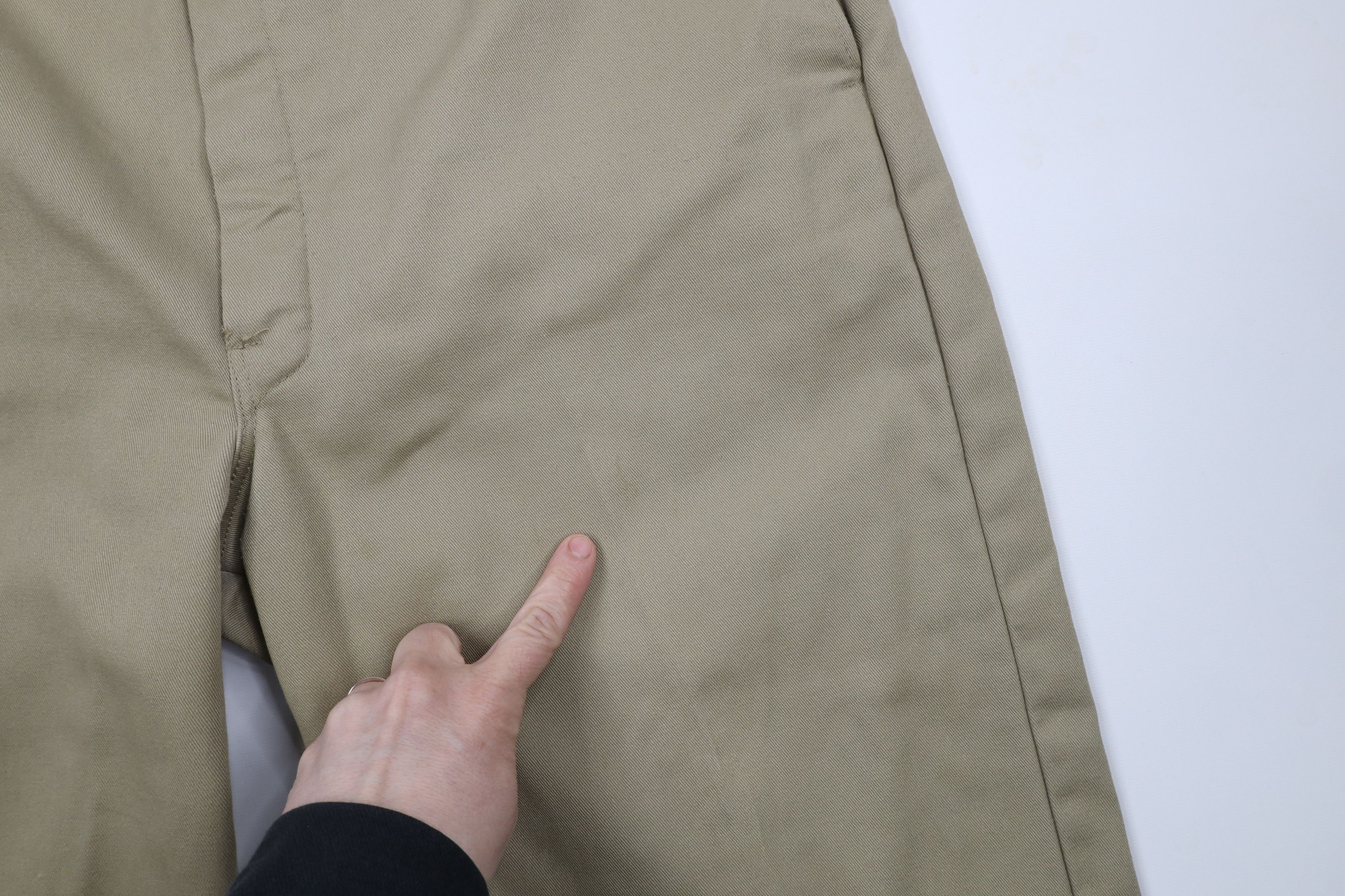 Dickies × Vintage Vintage 90s Y2K Dickies Flannel Lined Wide Leg Pants Beige Size US 36 / EU 52 - 7 Thumbnail