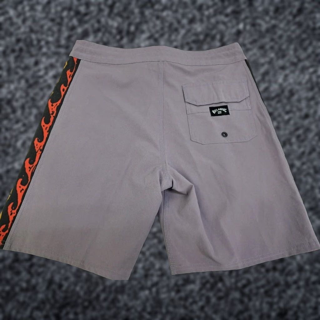 Billabong Billabong Board Shorts Men 28 Grey Multicolored Wave Solid Quick Dry Front Pockets Drawstring 90s Beach NWT Size US 28 / EU 44 - 1 Thumbnail