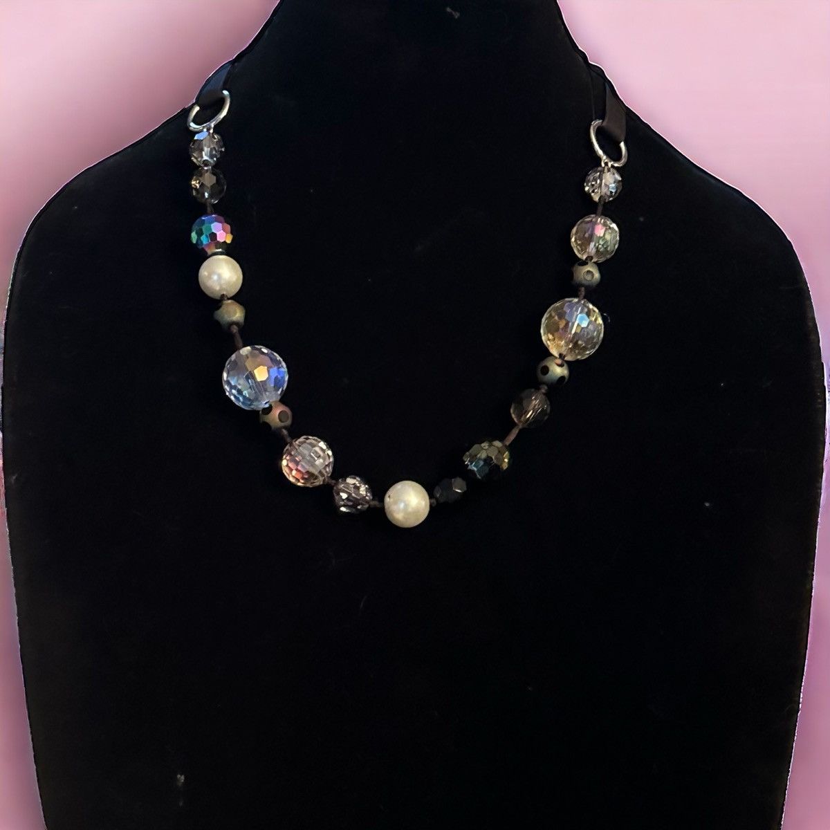 Other Cookie Lee assorted chunky bead adjustable ribbon necklace Size ONE SIZE - 1 Thumbnail