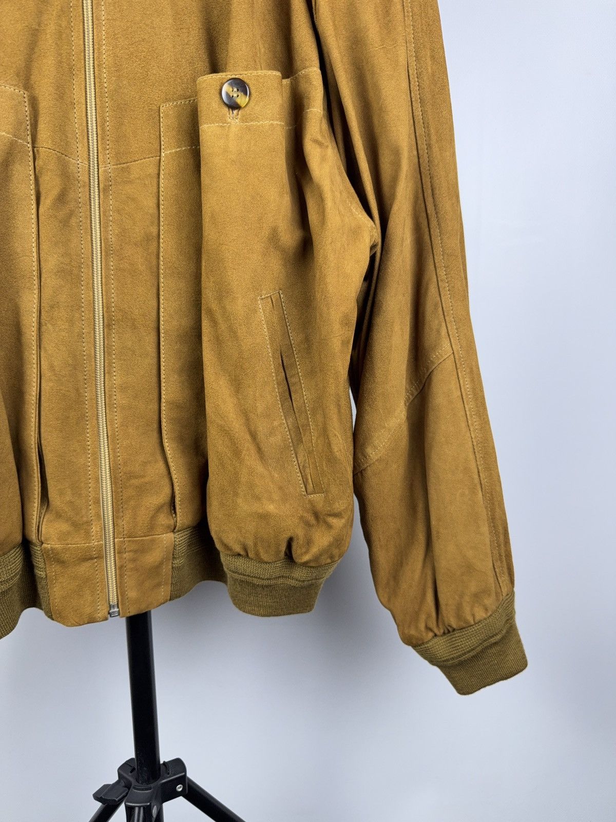 Japanese Brand Vintage 90s Cowboy Western USA Leather Bomber Flight Jacket Size US L / EU 52-54 / 3 - 4 Thumbnail