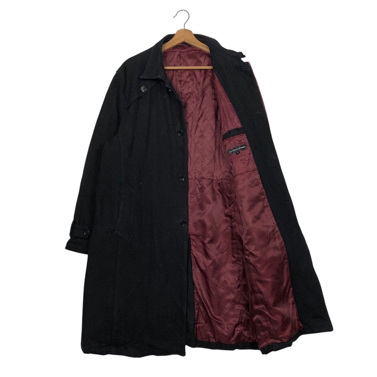 Japanese Brand 📌Vintage Wool Long Jacket D'Homme A Homme Rich Black Size US L / EU 52-54 / 3 - 13 Thumbnail