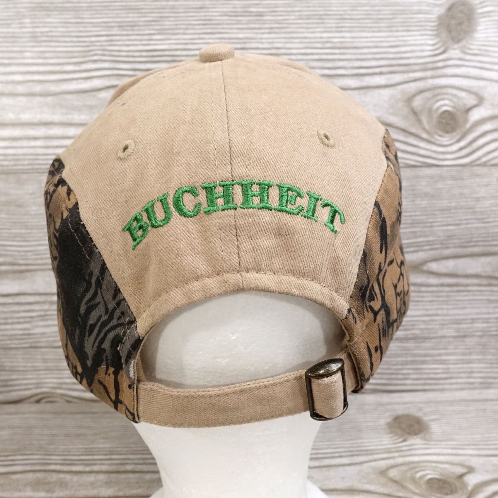 Vintage BUCHHEITE MISSOURI CAMO ADJUSTABLE STRAPBACK BASEBALL HAT CAP Size ONE SIZE - 5 Thumbnail