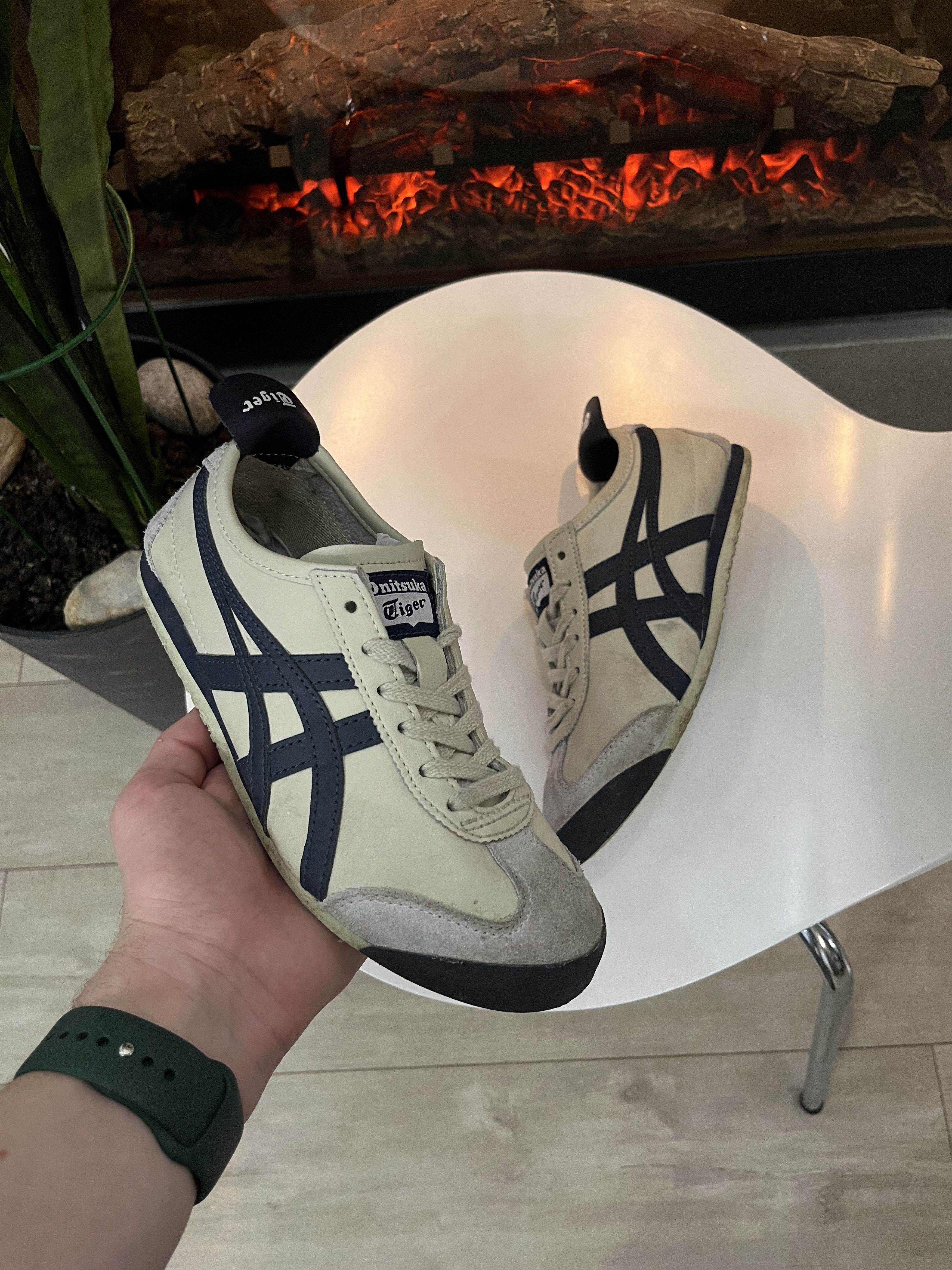 Asics 🔥00'ONITSUKA TIGER ASICS MEXICO 66 VINTAGE LEATHER SNEAKERS Size US 7 / IT 37 - 1 Thumbnail